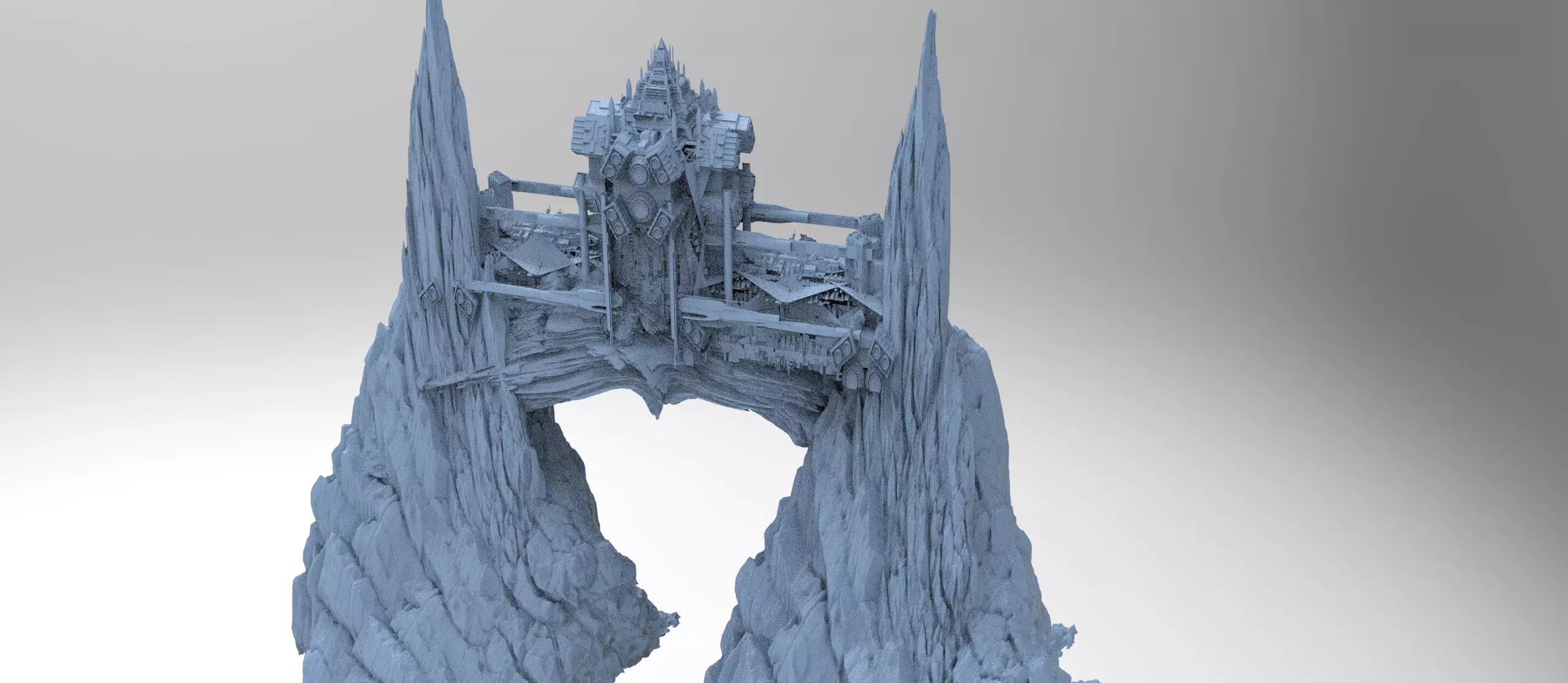 Nile River Sci fi Station 3 3D model_0