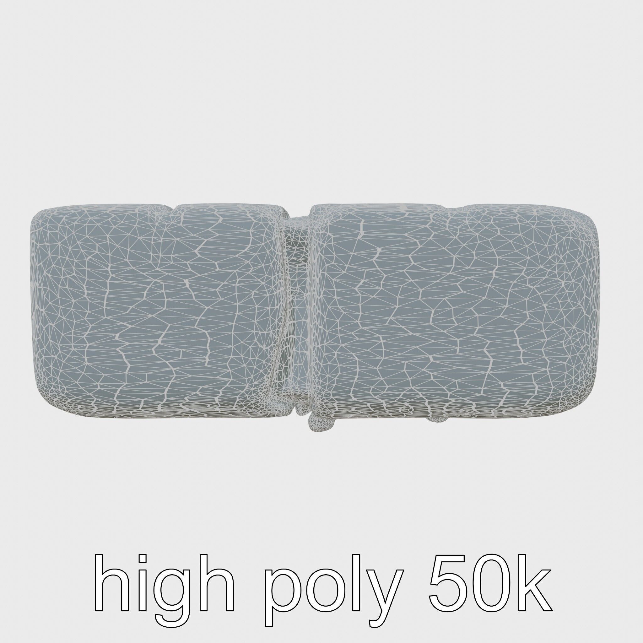 Smooth Cobblestone with Moss 3D model pack Low-poly 3D model_17