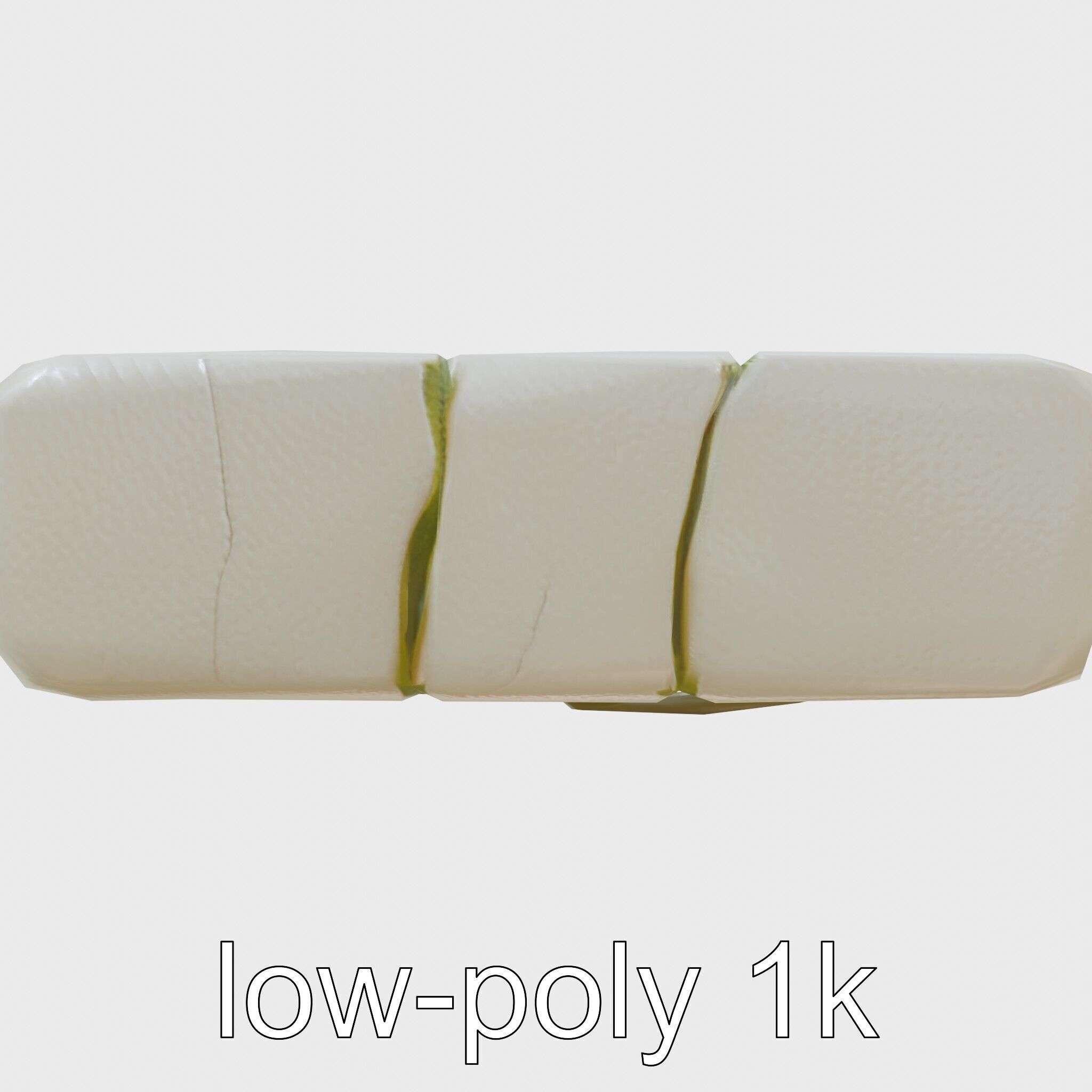 Smooth Cobblestone with Moss 3D model pack Low-poly 3D model_7