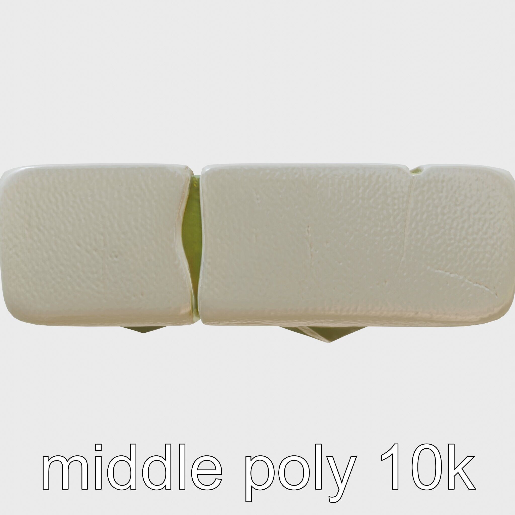 Smooth Cobblestone with Moss 3D model pack Low-poly 3D model_9