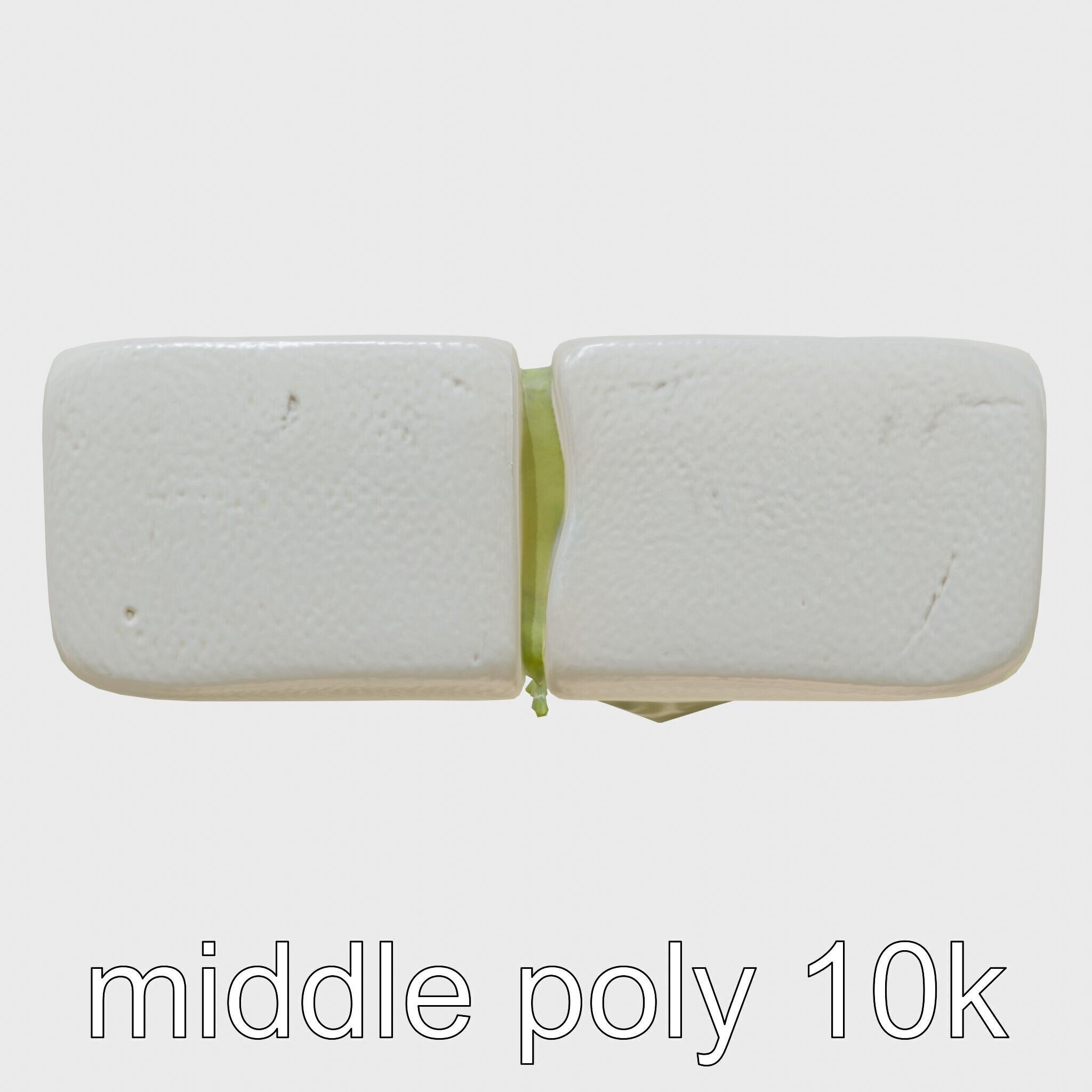 Smooth Cobblestone with Moss 3D model pack Low-poly 3D model_22