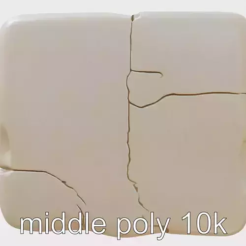 Stylized Cobblestone Square Cracked Pattern model pack