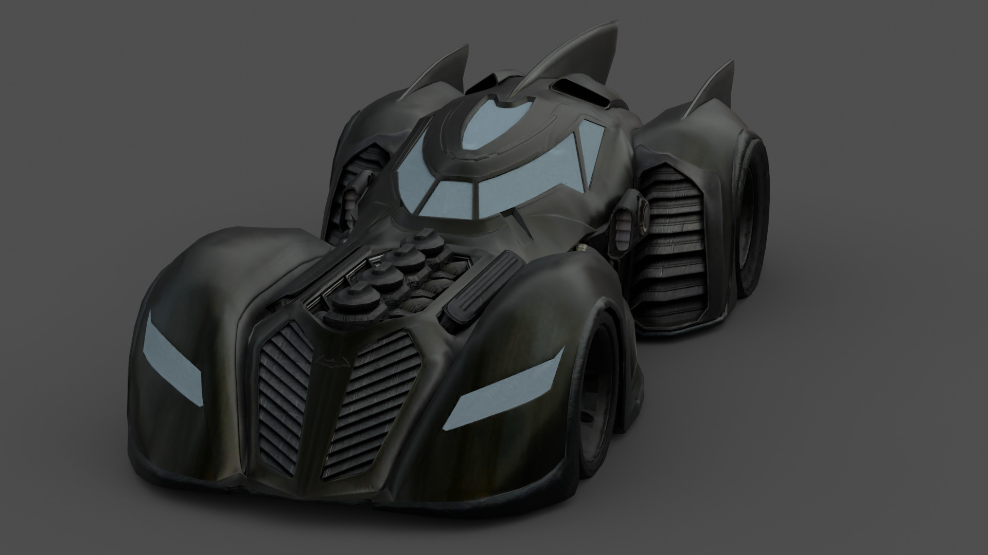 Batmobile 3D Model High-Quality Detailed Design Low-poly 3D model_7