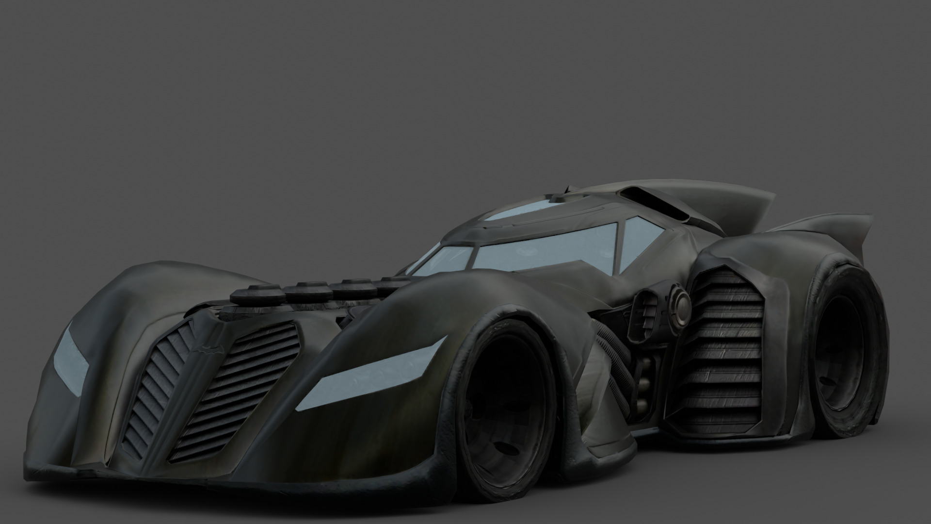 Batmobile 3D Model High-Quality Detailed Design Low-poly 3D model_6
