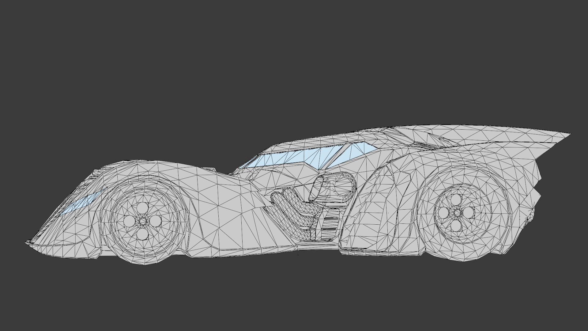 Batmobile 3D Model High-Quality Detailed Design Low-poly 3D model_10