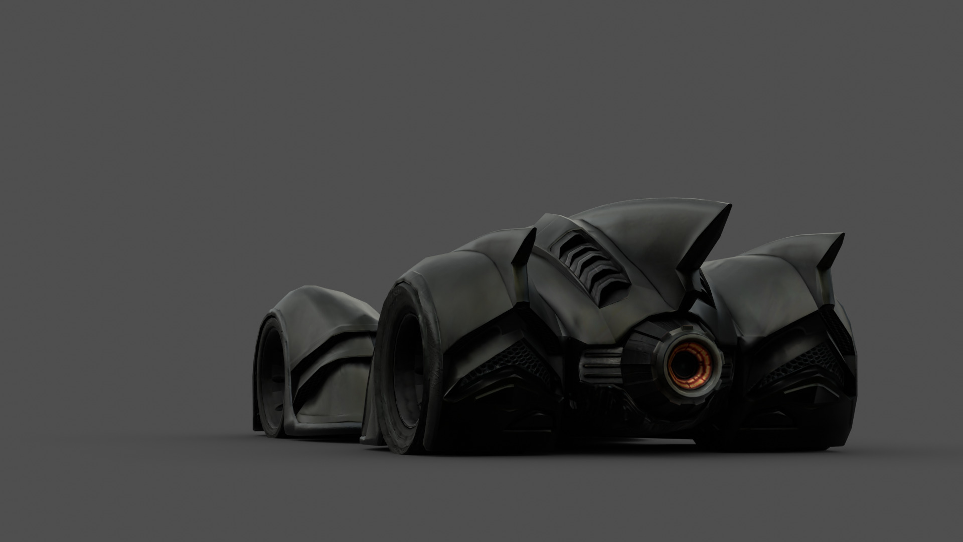 Batmobile 3D Model High-Quality Detailed Design Low-poly 3D model_8