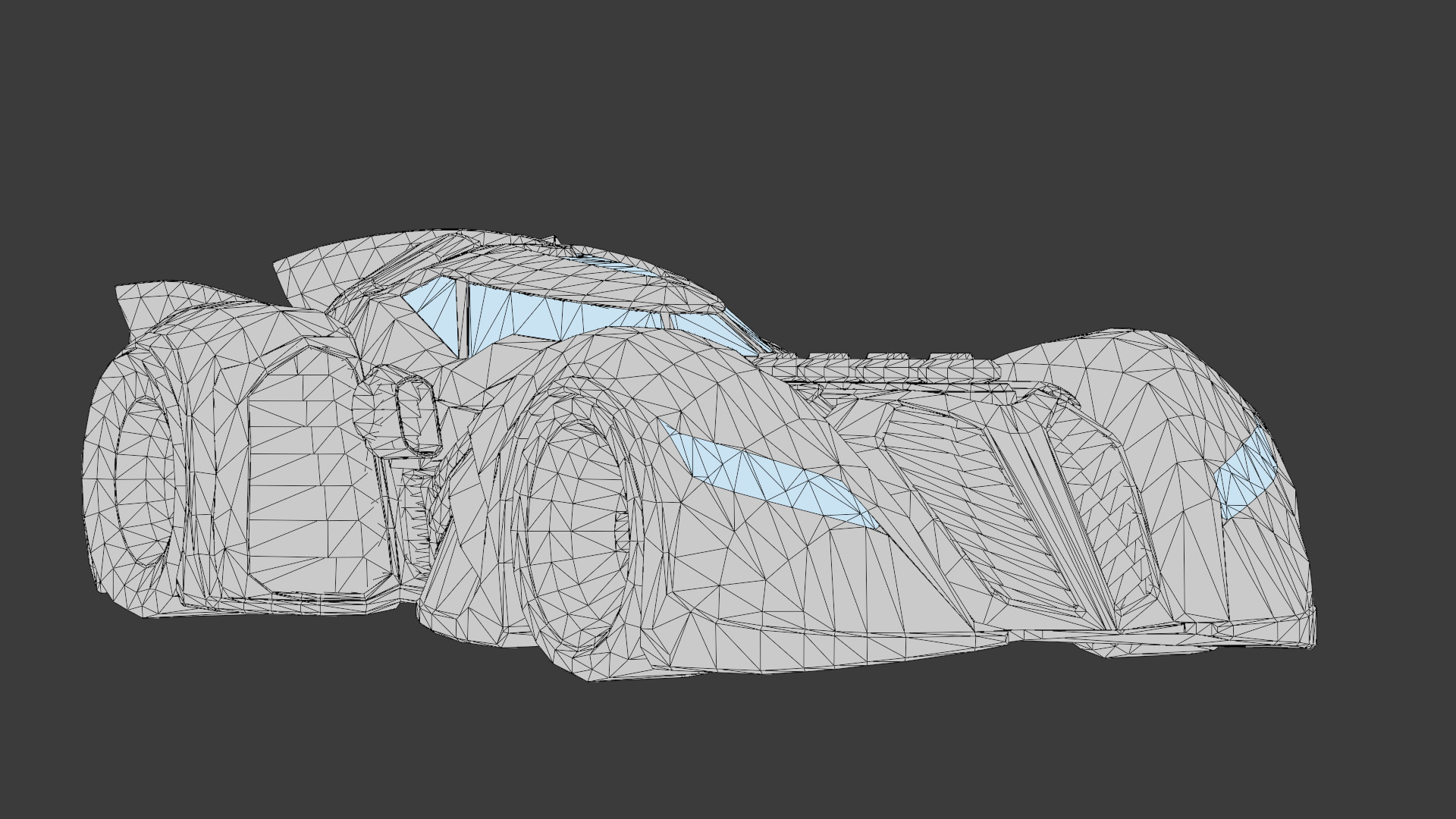 Batmobile 3D Model High-Quality Detailed Design Low-poly 3D model_12