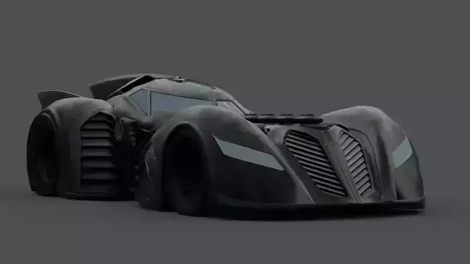 Batmobile 3D Model High-Quality Detailed Design Low-poly 3D model Batmobile 3D Model High-Quality Detailed Design Low-poly 3D model