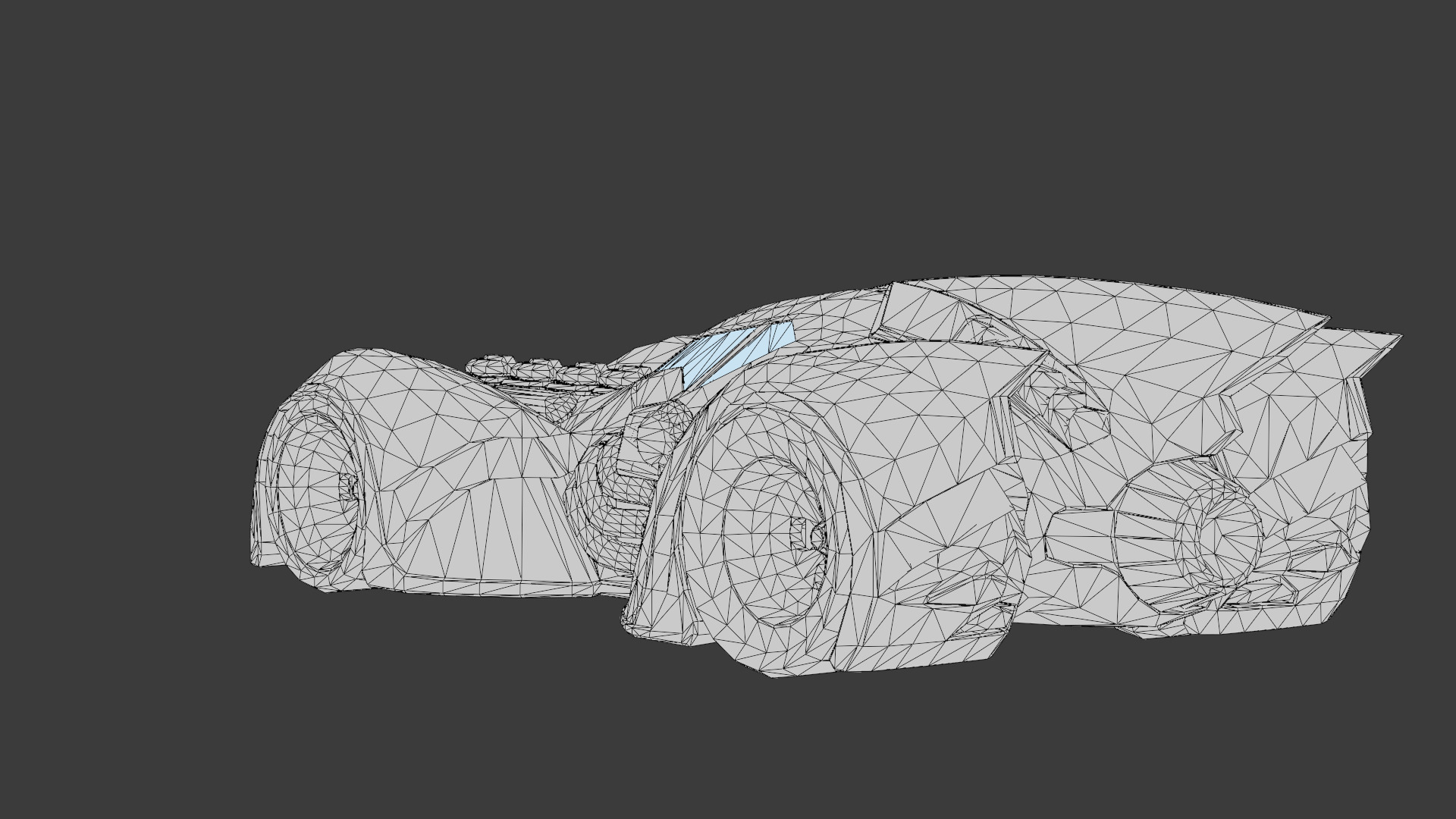 Batmobile 3D Model High-Quality Detailed Design Low-poly 3D model_13