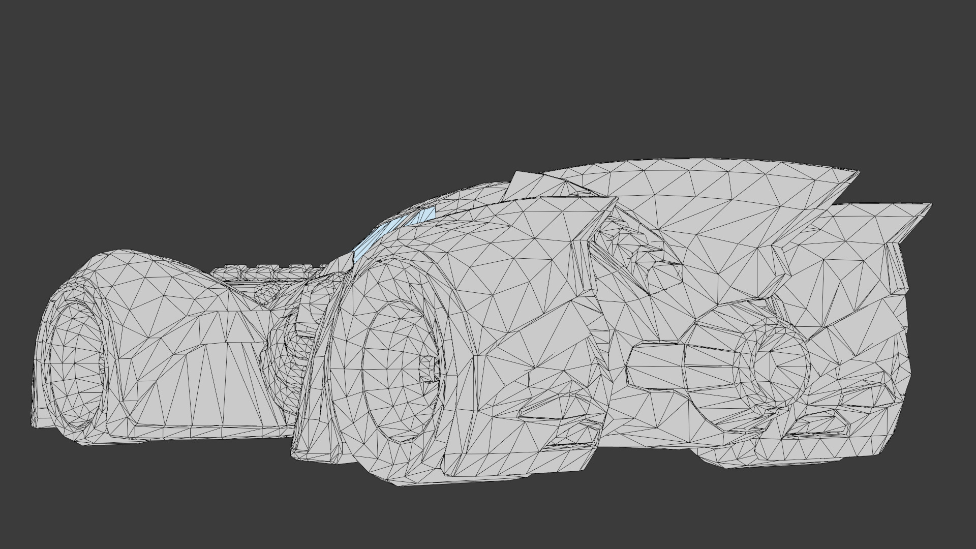 Batmobile 3D Model High-Quality Detailed Design Low-poly 3D model_18