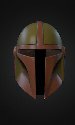 Star Wars Mandalorian helmet V1 Free 3D print model