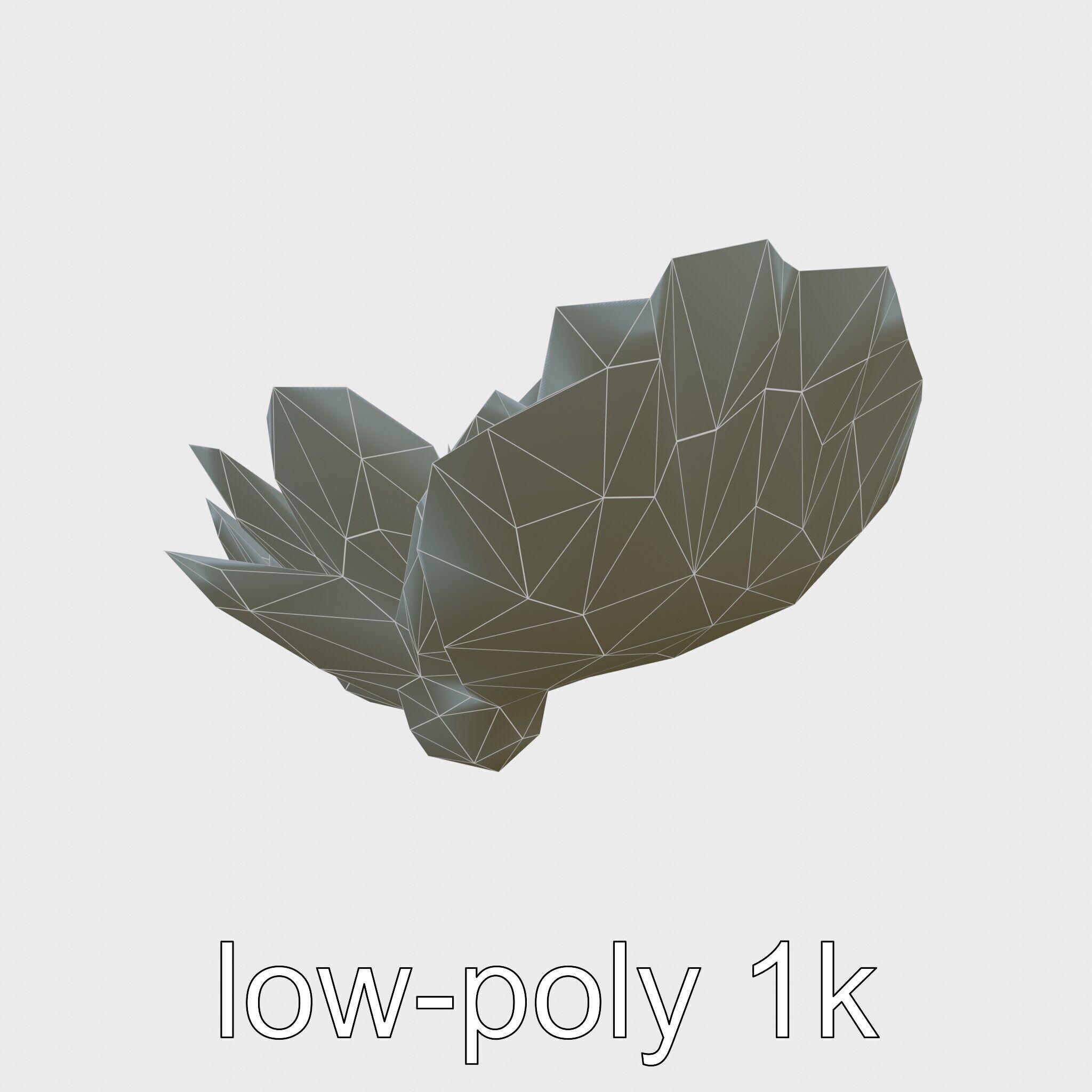 Water Lily Yellow Flower Detailed Model Pack Low-poly 3D model_10