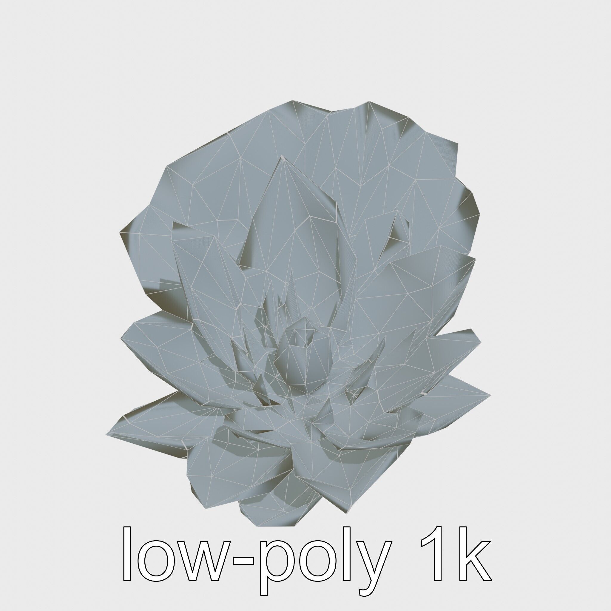 Water Lily Yellow Flower Detailed Model Pack Low-poly 3D model_33