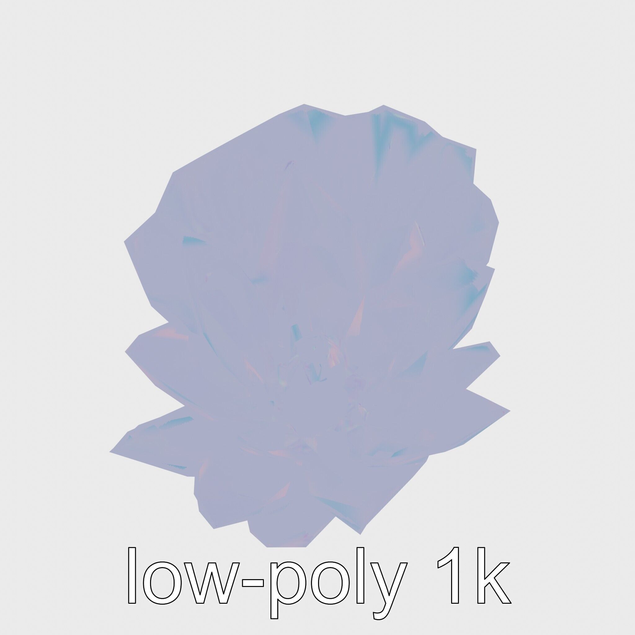 Water Lily Yellow Flower Detailed Model Pack Low-poly 3D model_21