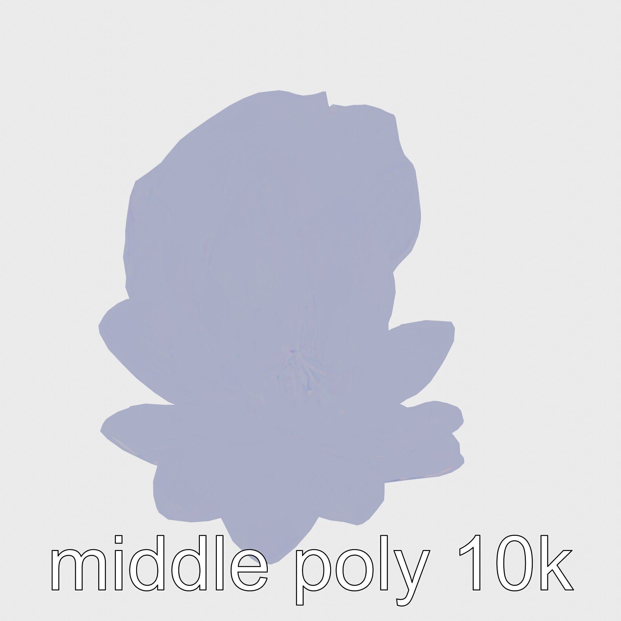 Water Lily Yellow Flower Detailed Model Pack Low-poly 3D model_13