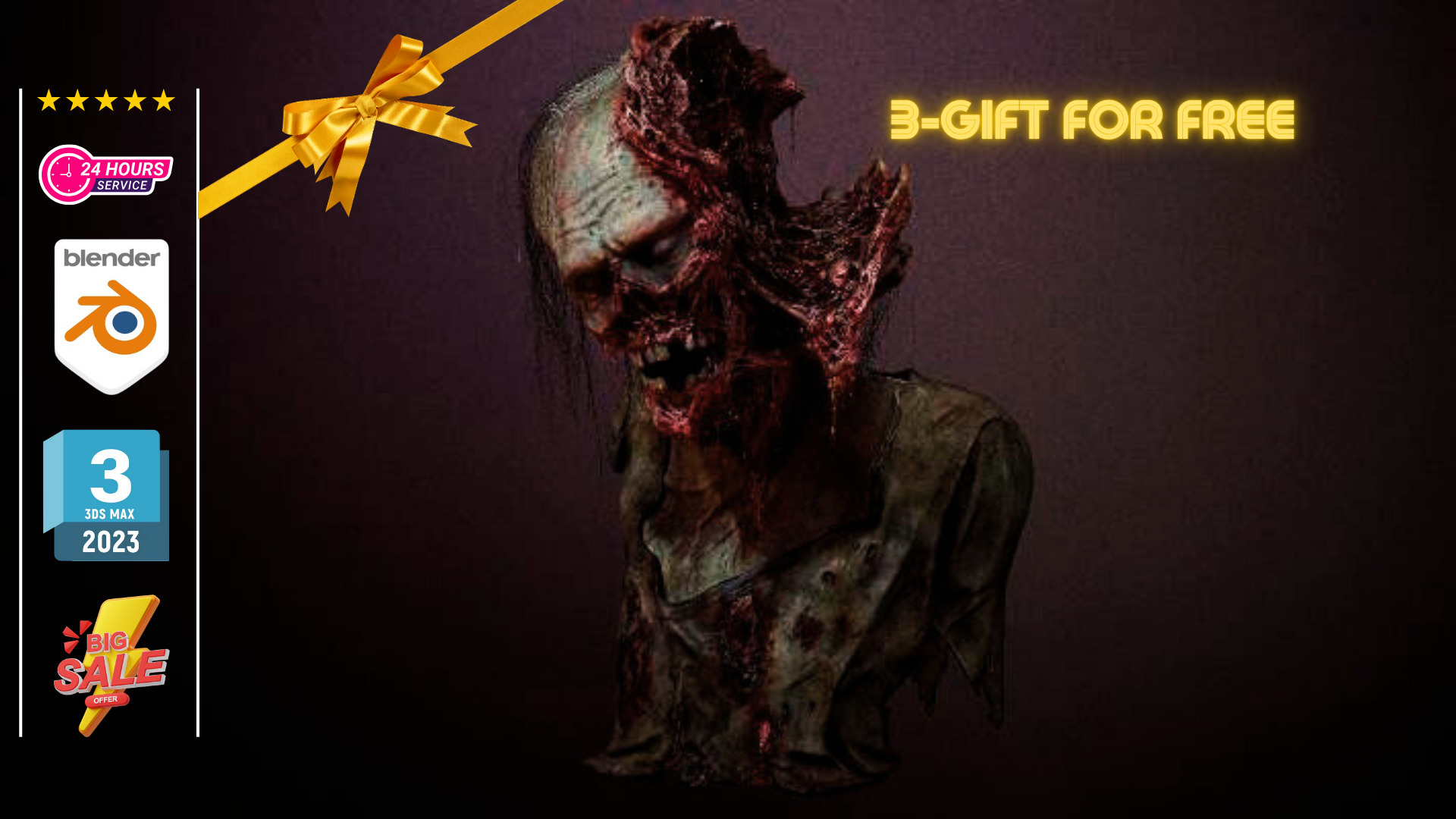 DemonSlayer Inosuke Low-poly 3D model_5