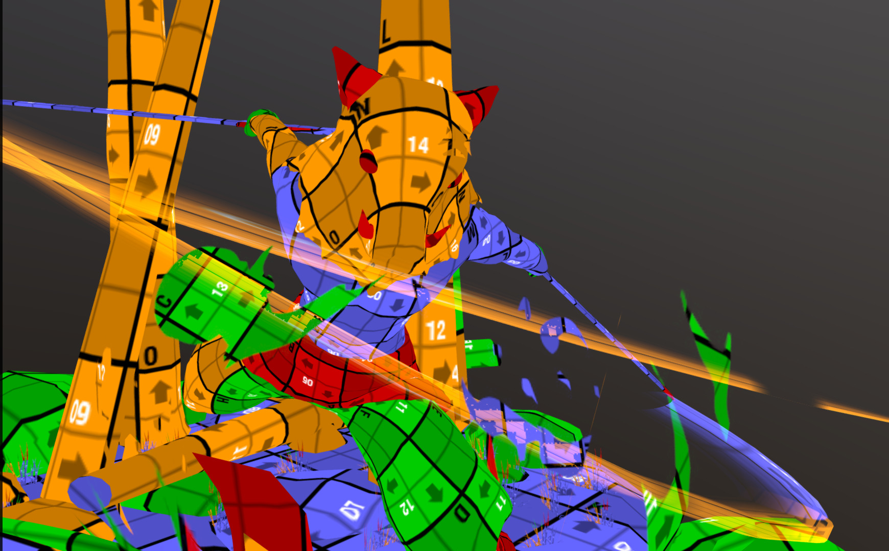 DemonSlayer Inosuke Low-poly 3D model_13