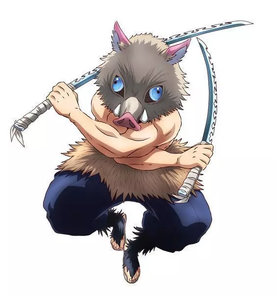 DemonSlayer Inosuke Low-poly 3D model_0