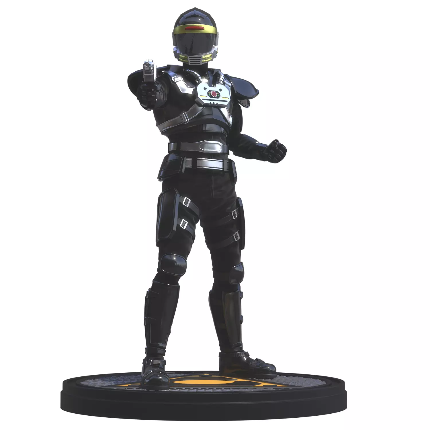 Phantom Ranger - Power Rangers Turbo 3D print model_0