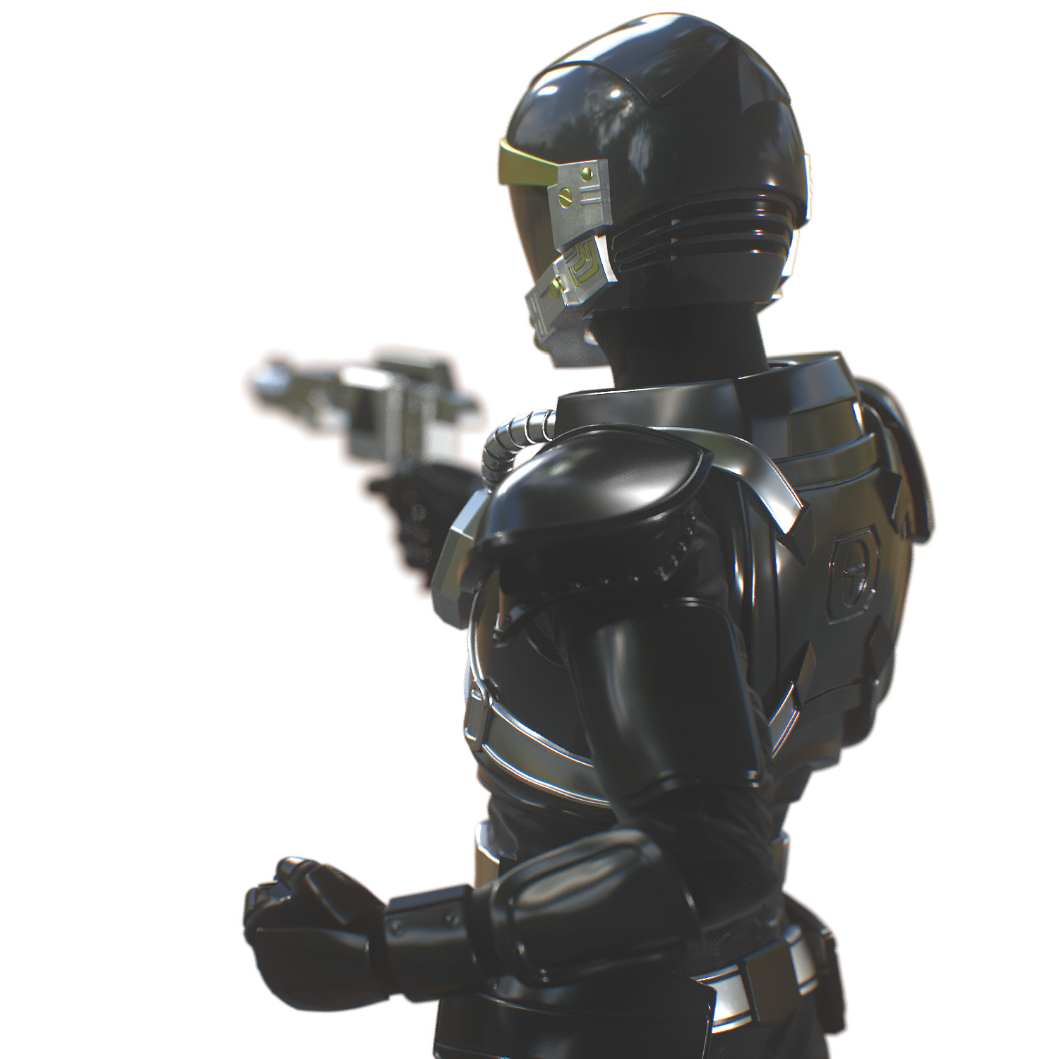 Phantom Ranger - Power Rangers Turbo 3D print model_1