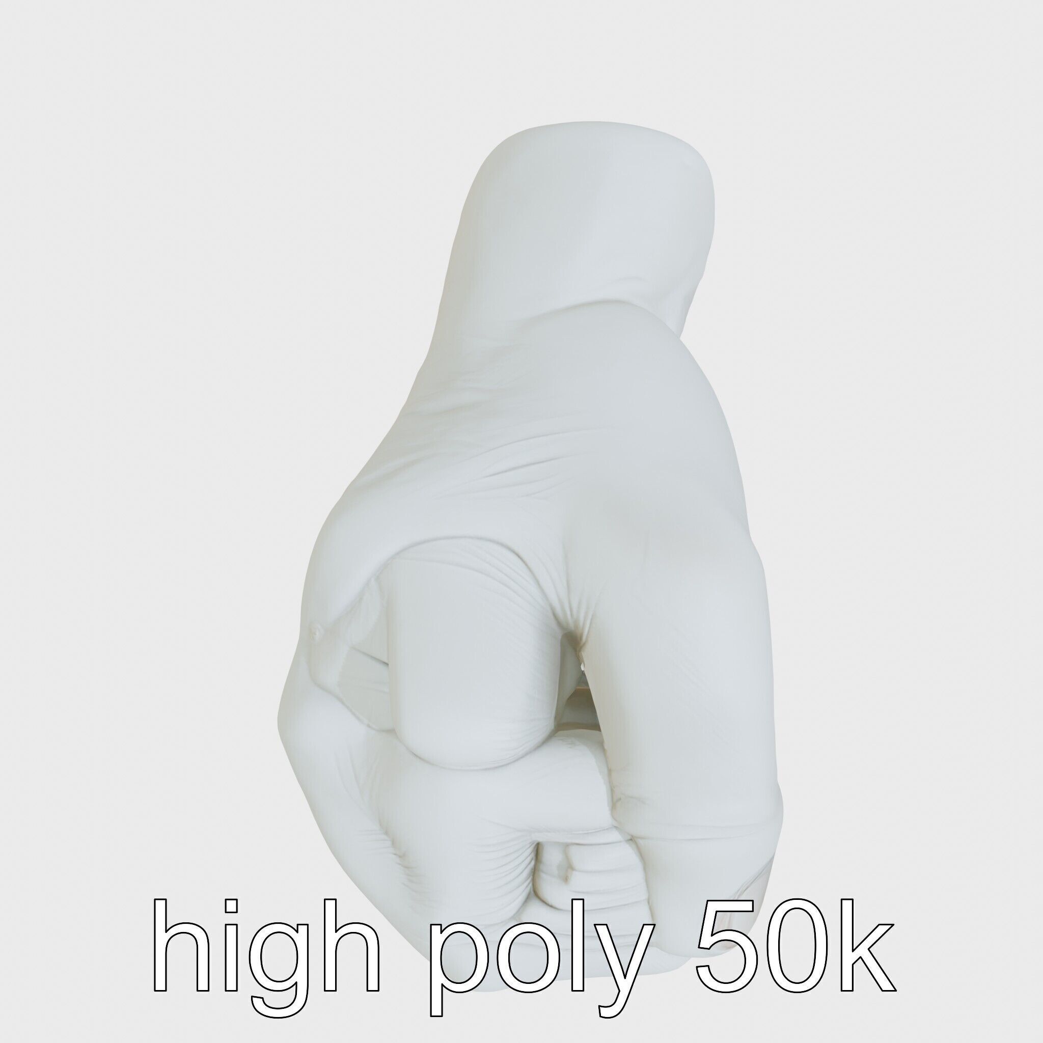 Strength Detailed Fist model pack for empowerment projects Low-poly 3D model_14