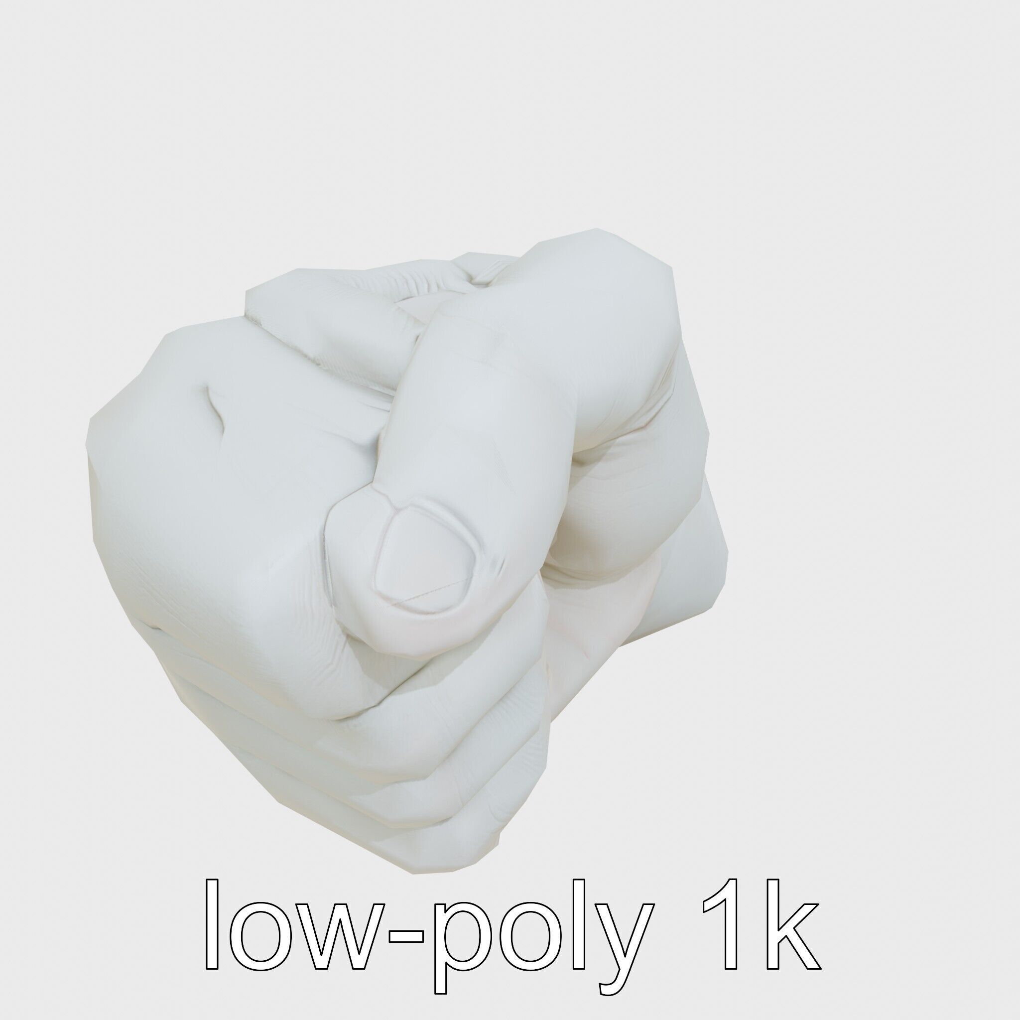 Strength Detailed Fist model pack for empowerment projects Low-poly 3D model_13