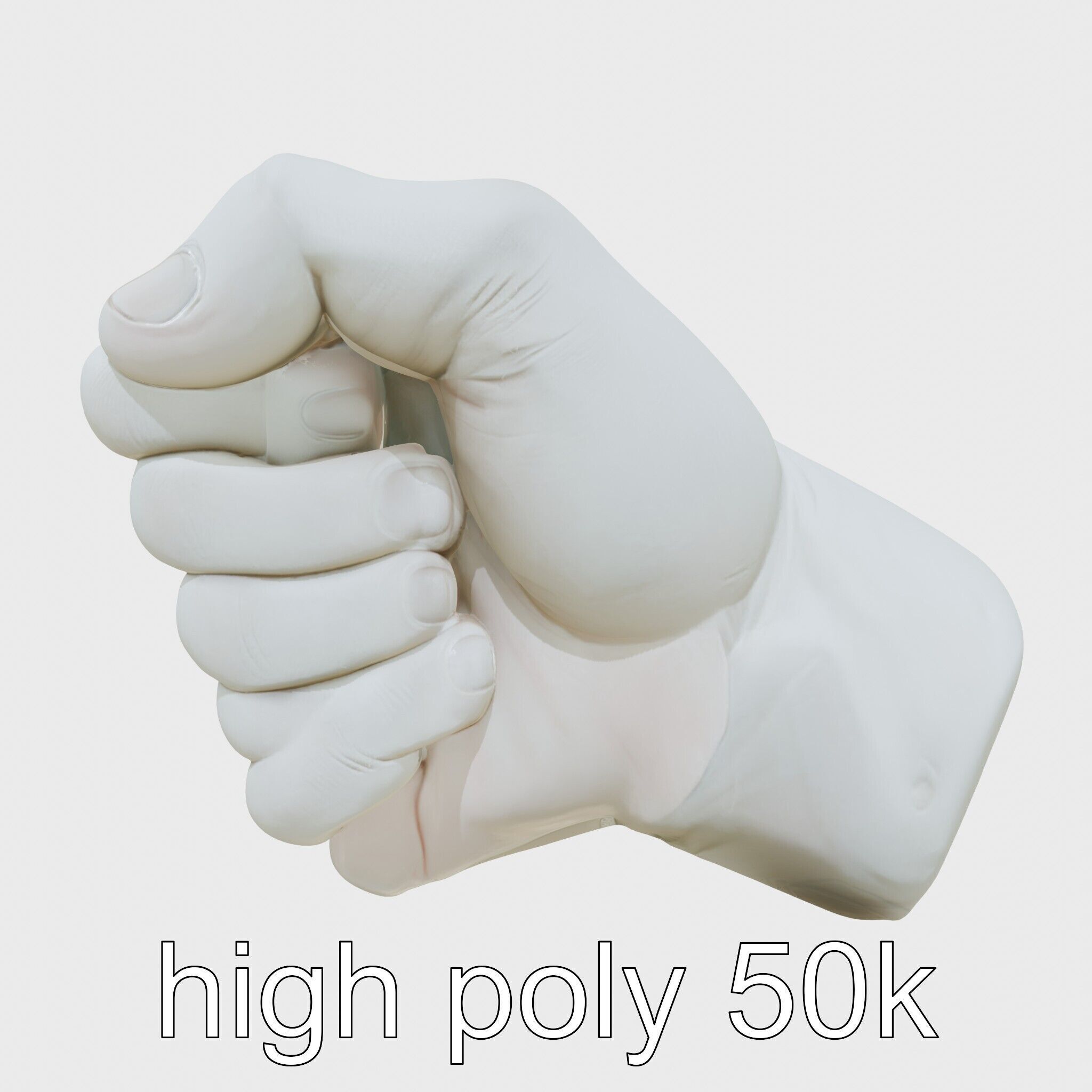 Strength Detailed Fist model pack for empowerment projects Low-poly 3D model_21
