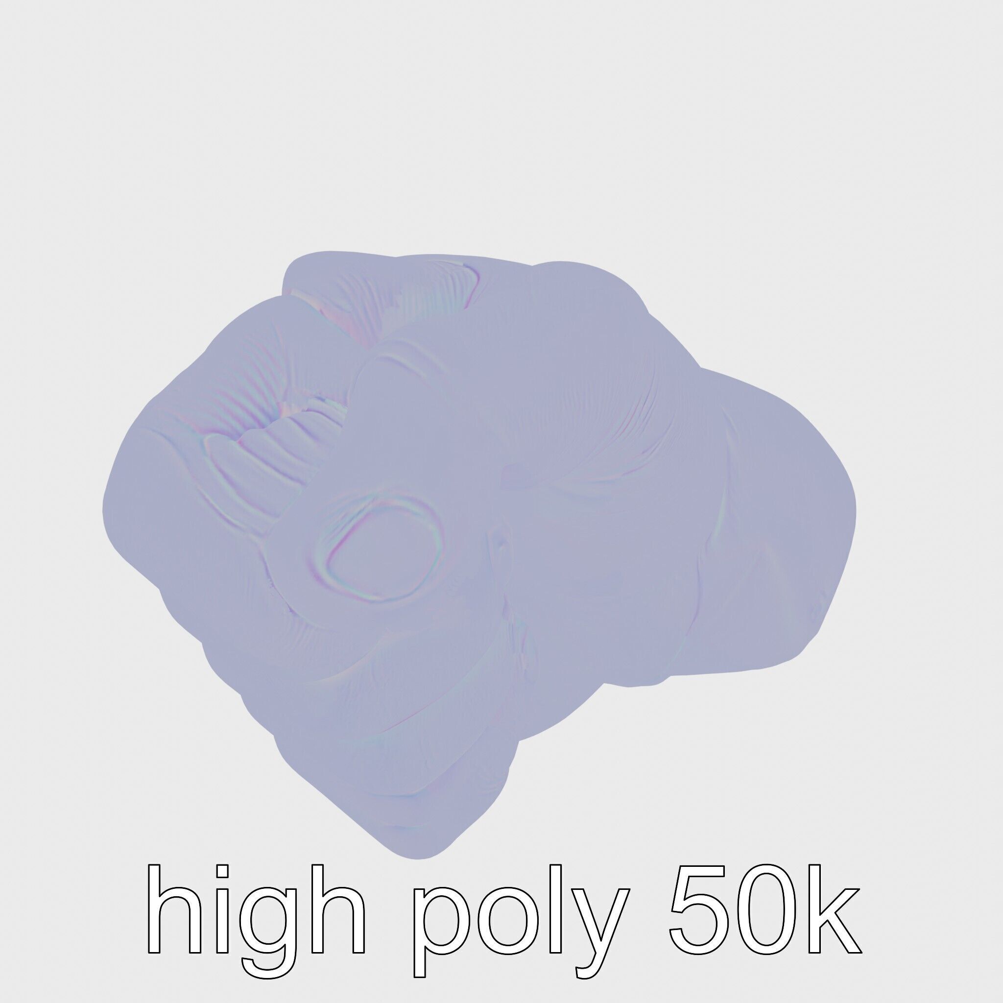 Strength Detailed Fist model pack for empowerment projects Low-poly 3D model_16