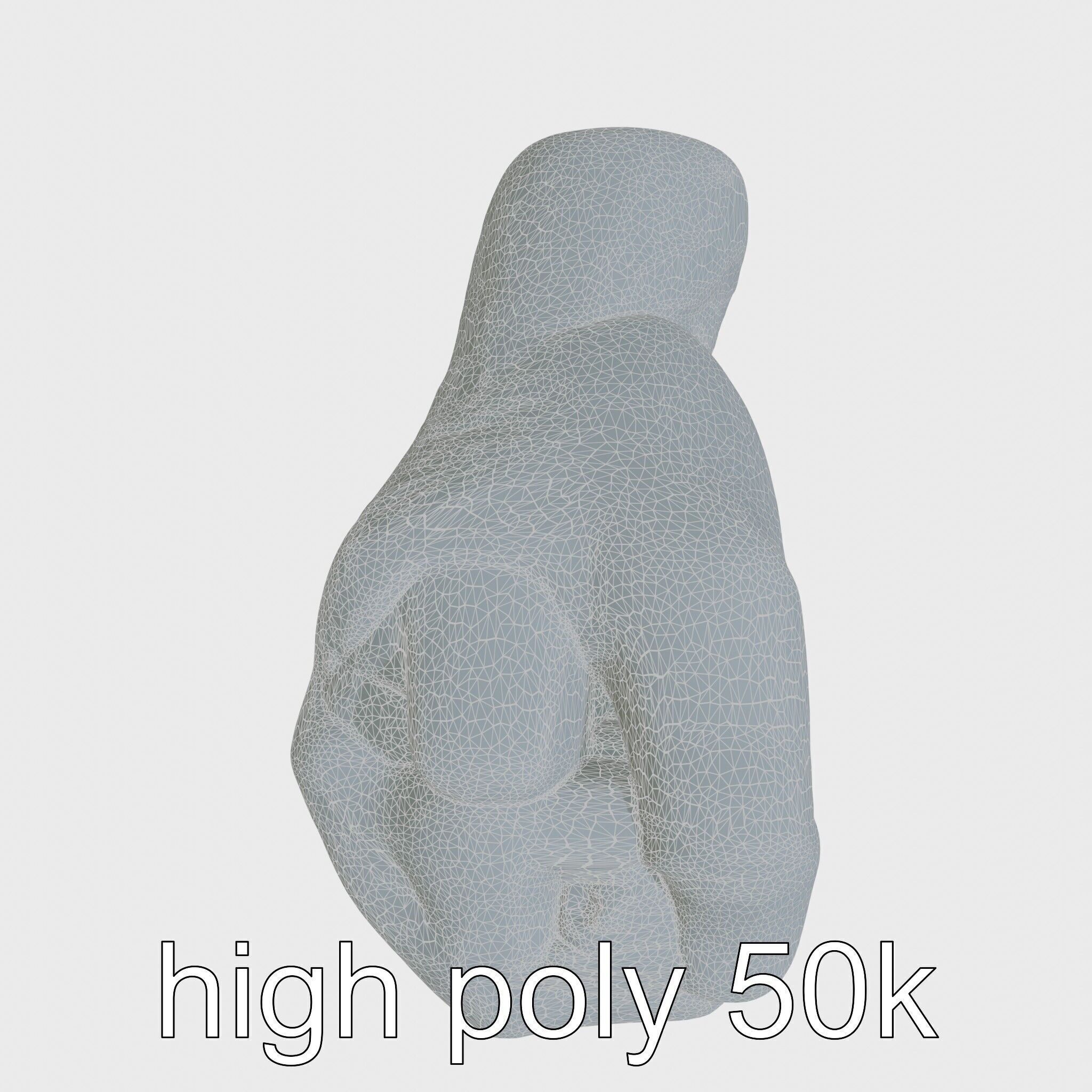 Strength Detailed Fist model pack for empowerment projects Low-poly 3D model_17