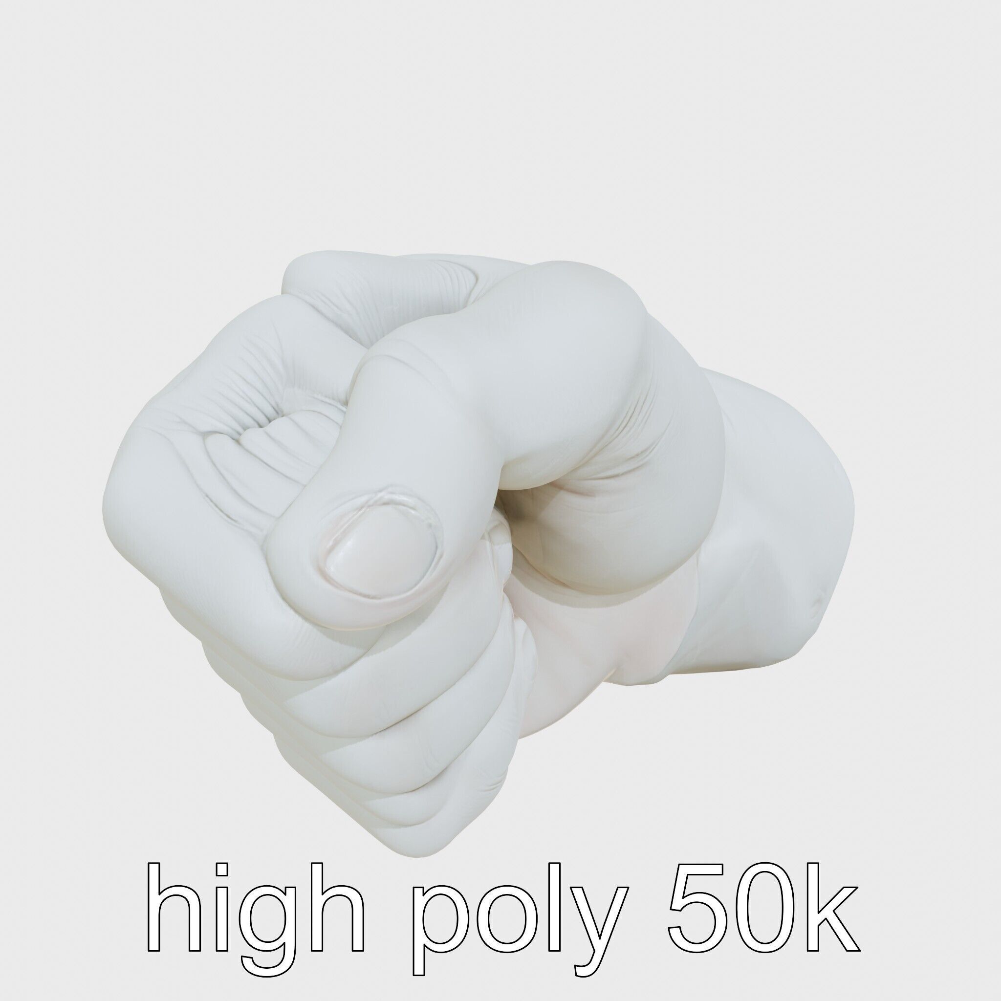 Strength Detailed Fist model pack for empowerment projects Low-poly 3D model_11