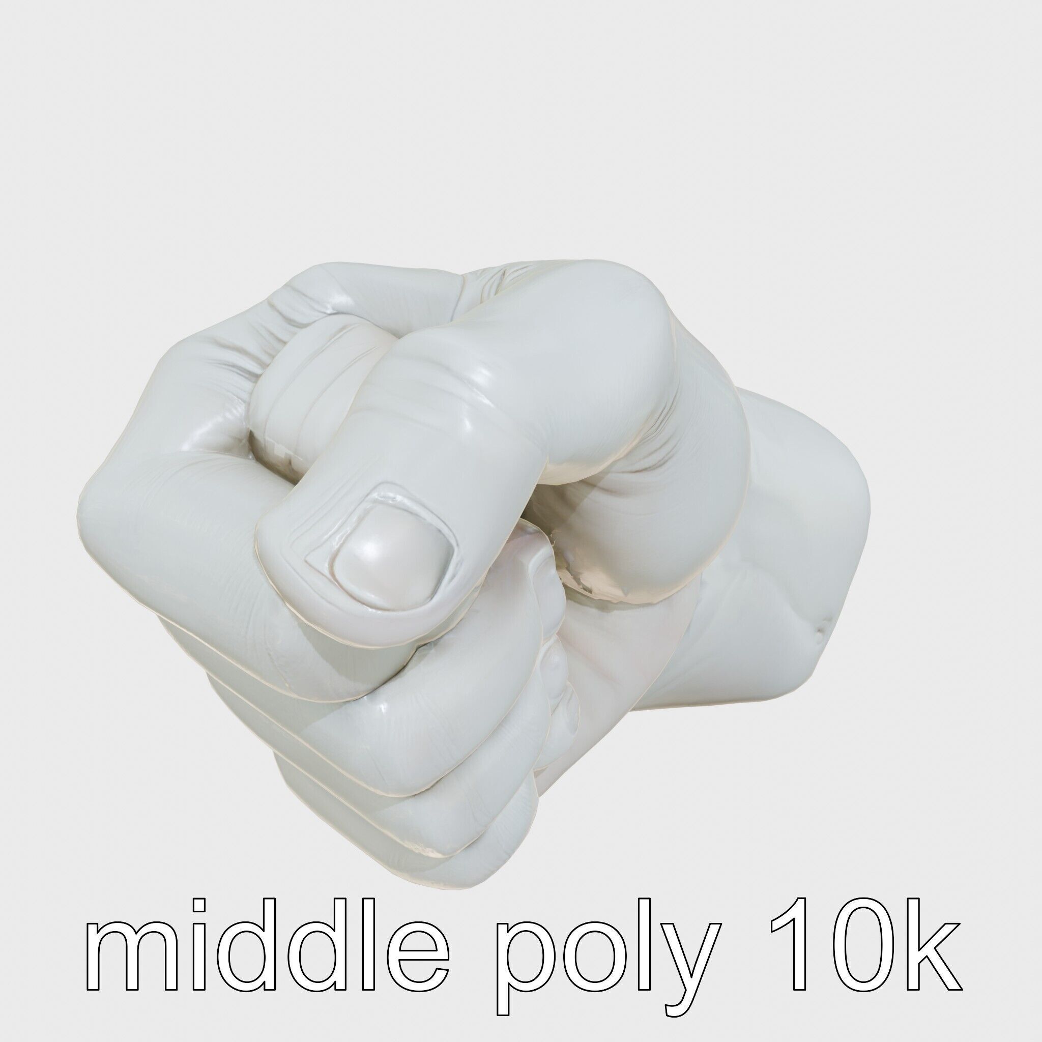 Strength Detailed Fist model pack for empowerment projects Low-poly 3D model_12