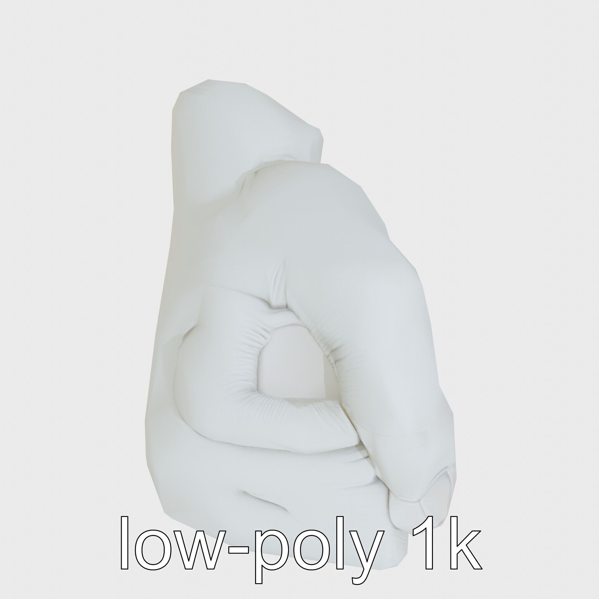 Strength Detailed Fist model pack for empowerment projects Low-poly 3D model_20