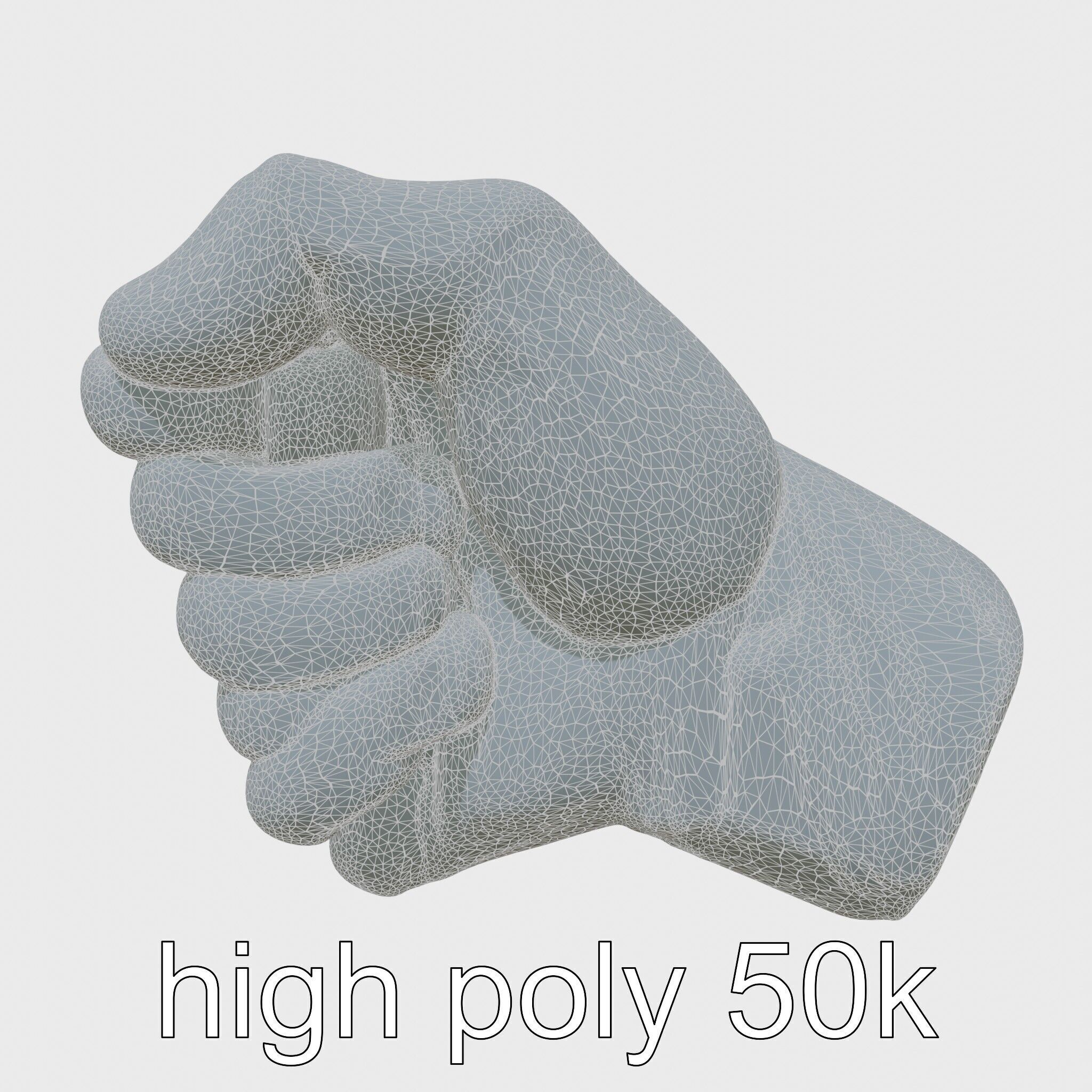 Strength Detailed Fist model pack for empowerment projects Low-poly 3D model_22