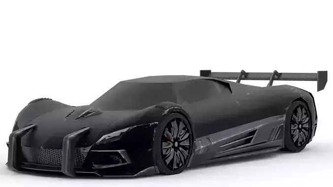 Black Phantom 2015 3D Model High-Quality Detailed Design Low-poly 3D model