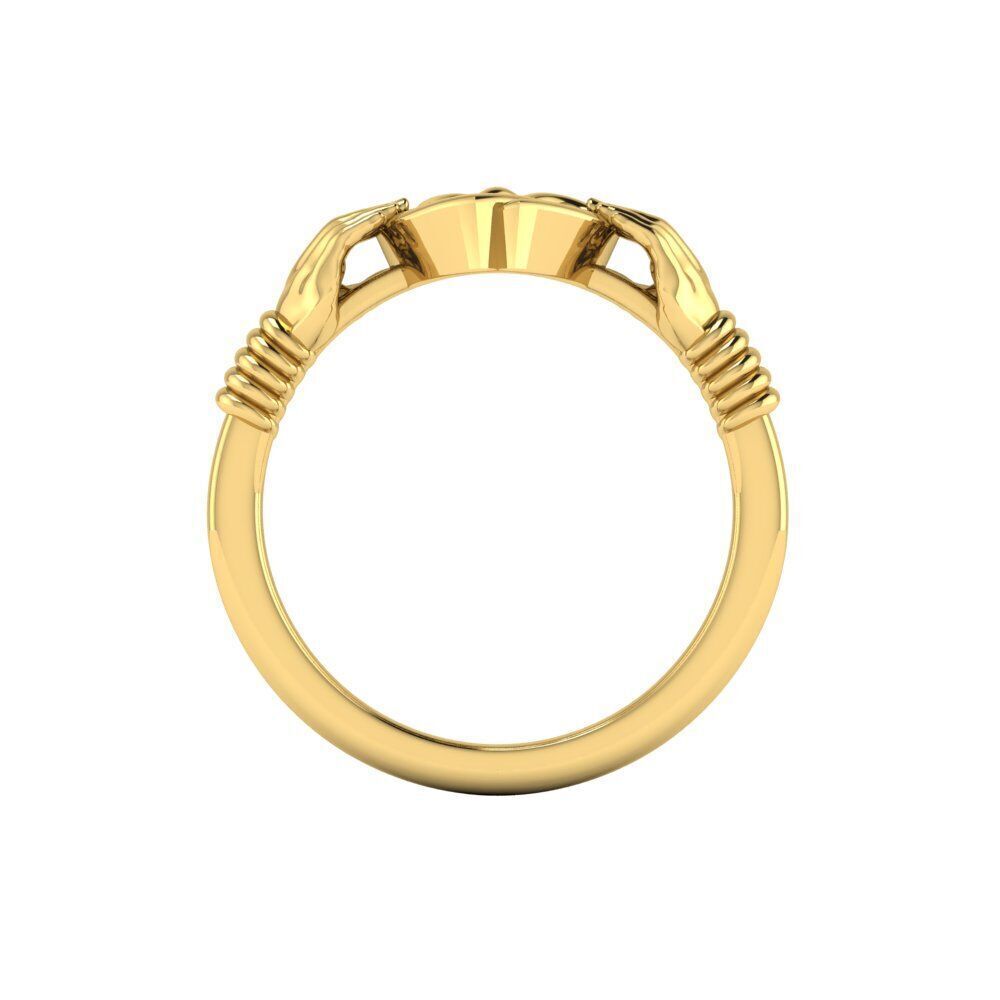  claddagh ring 9 3D print model_5