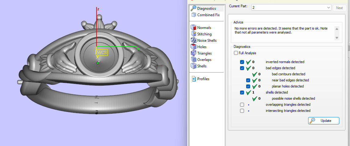 claddagh ring 12 3D print model_7