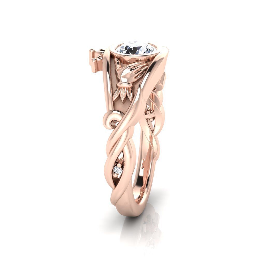 claddagh ring 12 3D print model_2