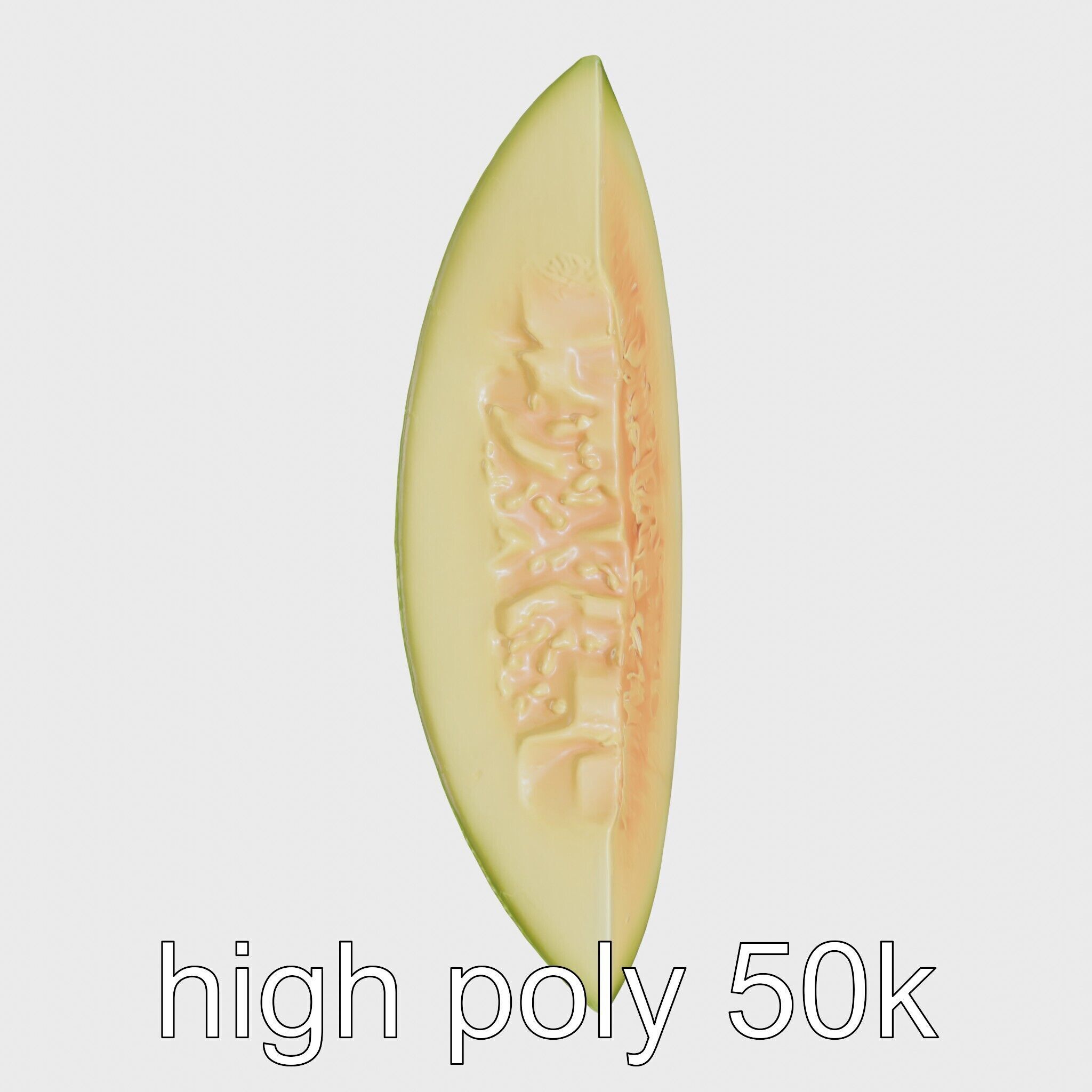 Sweet Melon Slice model pack Low-poly 3D model_25