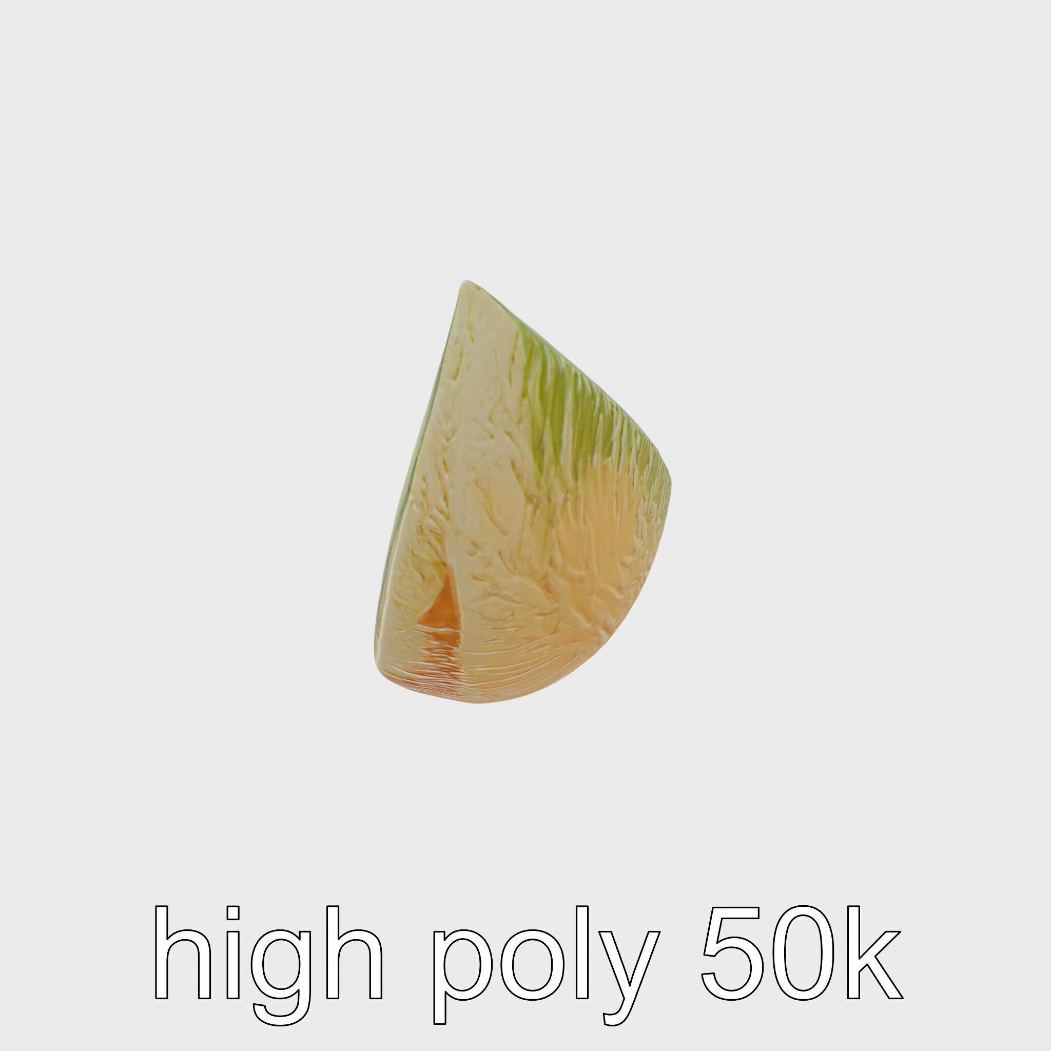 Sweet Melon Slice model pack Low-poly 3D model_5