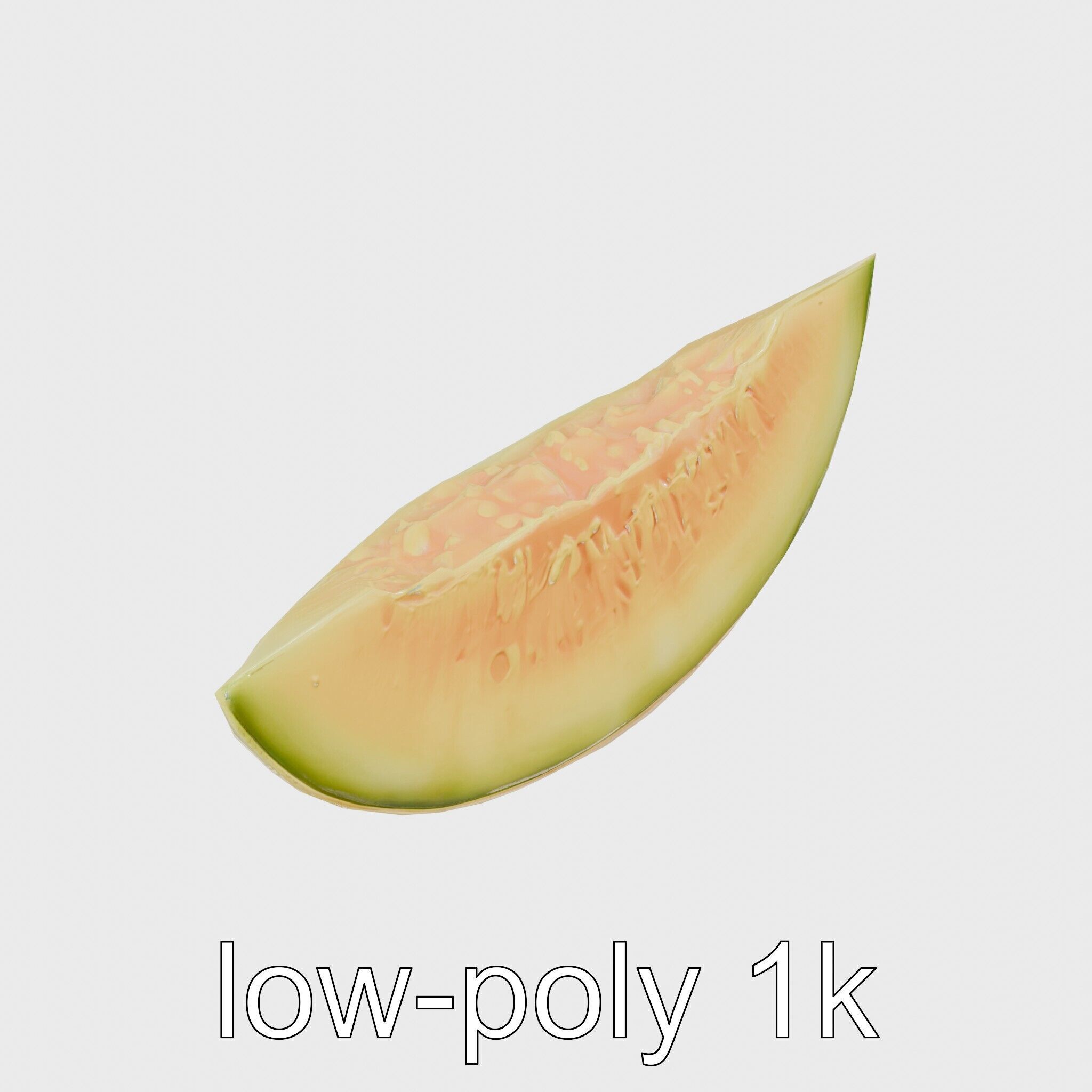 Sweet Melon Slice model pack Low-poly 3D model_22