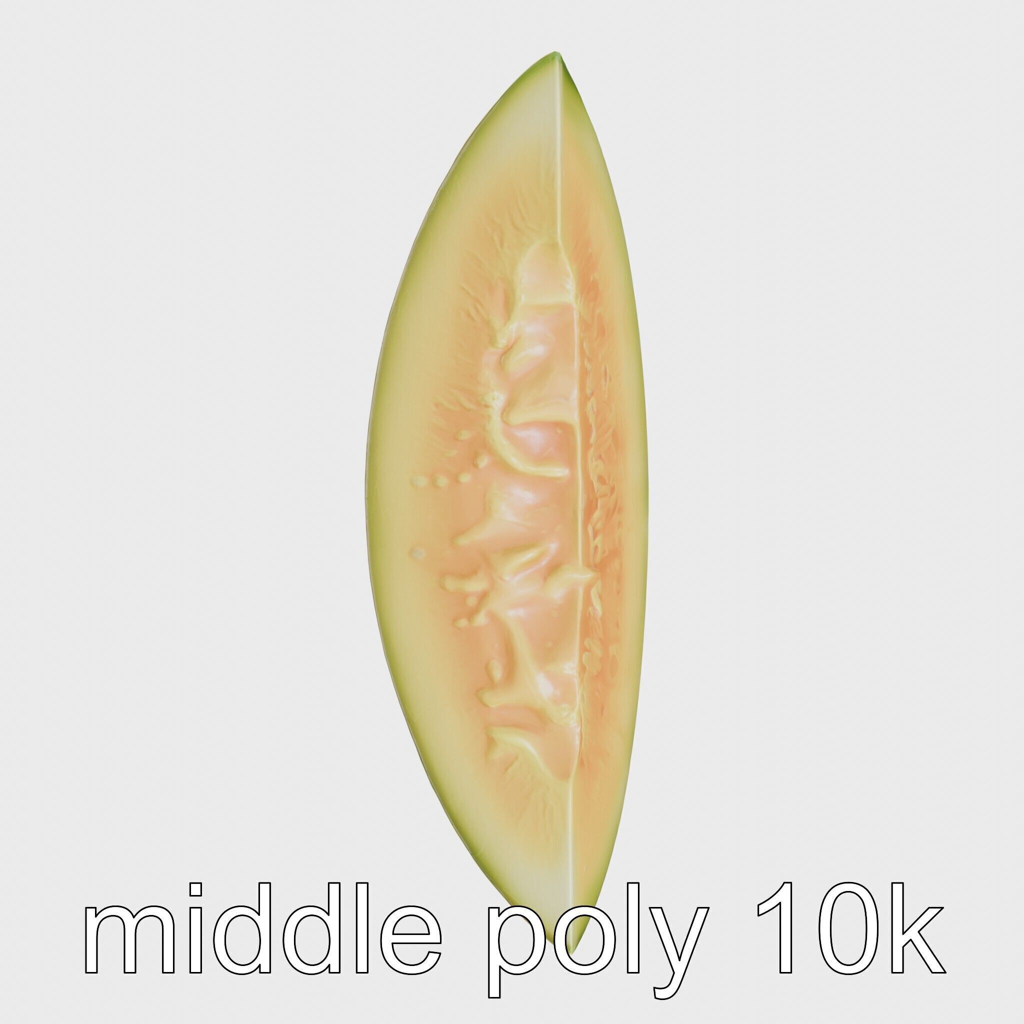Sweet Melon Slice model pack Low-poly 3D model_21