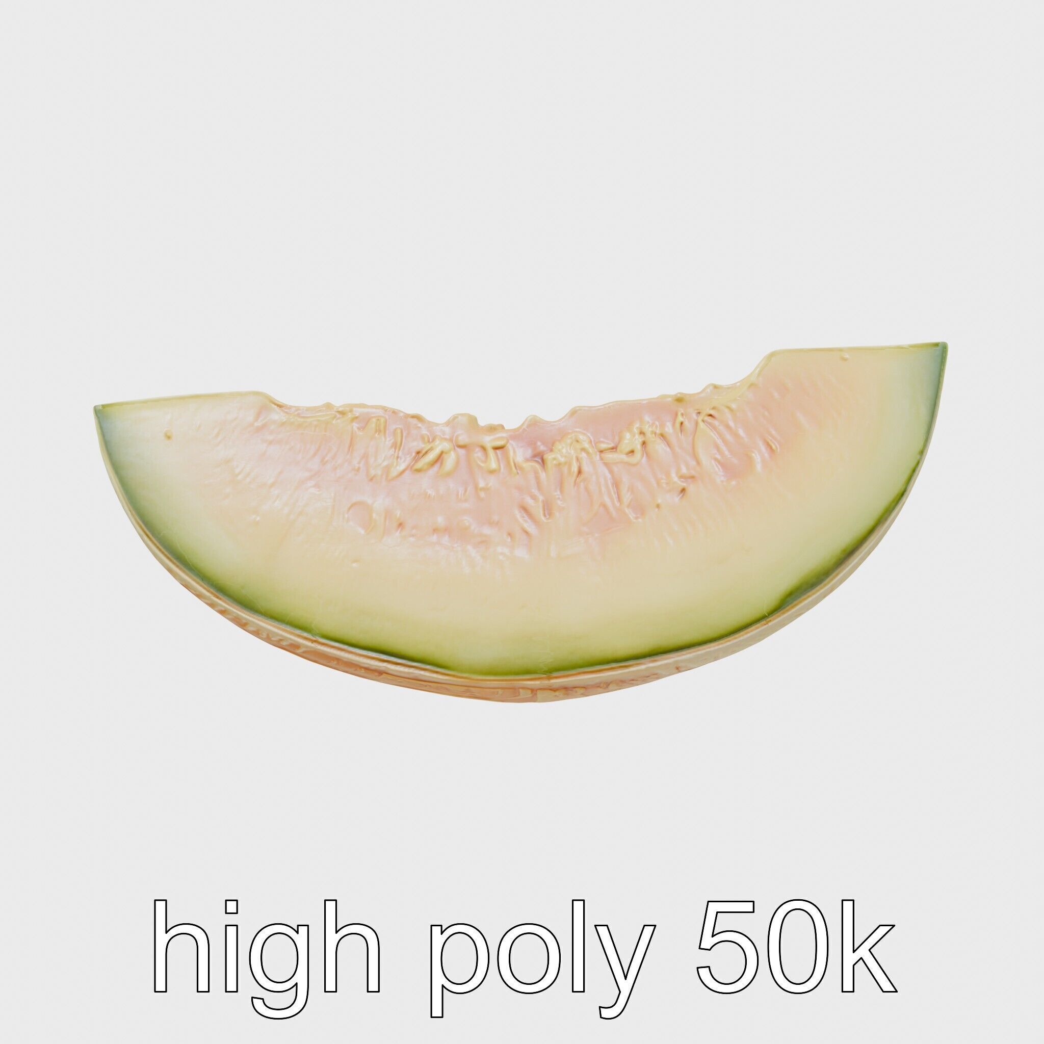 Sweet Melon Slice model pack Low-poly 3D model_28
