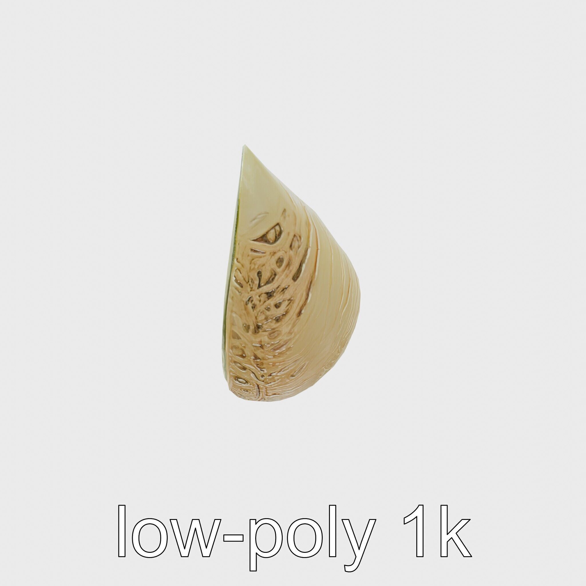 Sweet Melon Slice model pack Low-poly 3D model_7