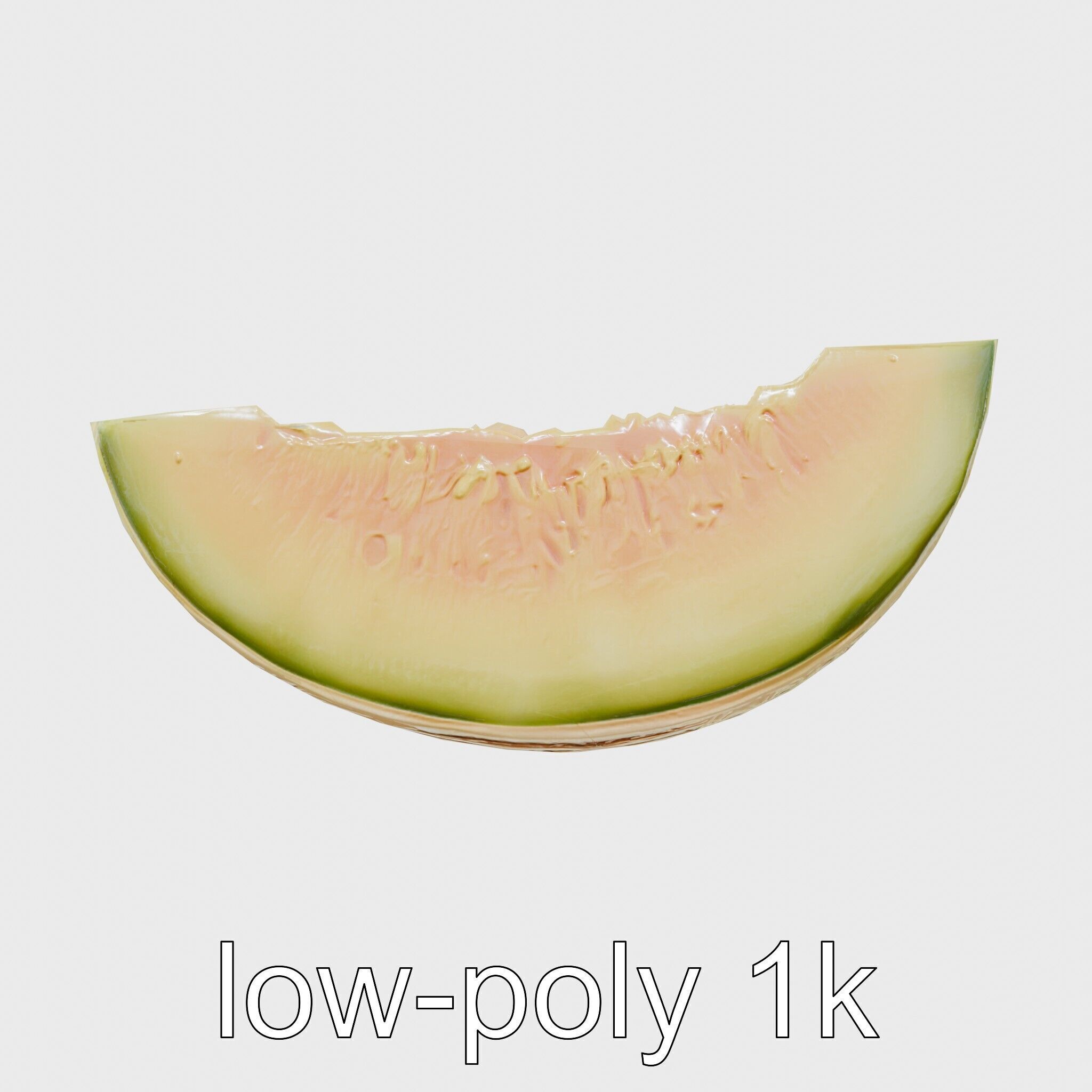 Sweet Melon Slice model pack Low-poly 3D model_16