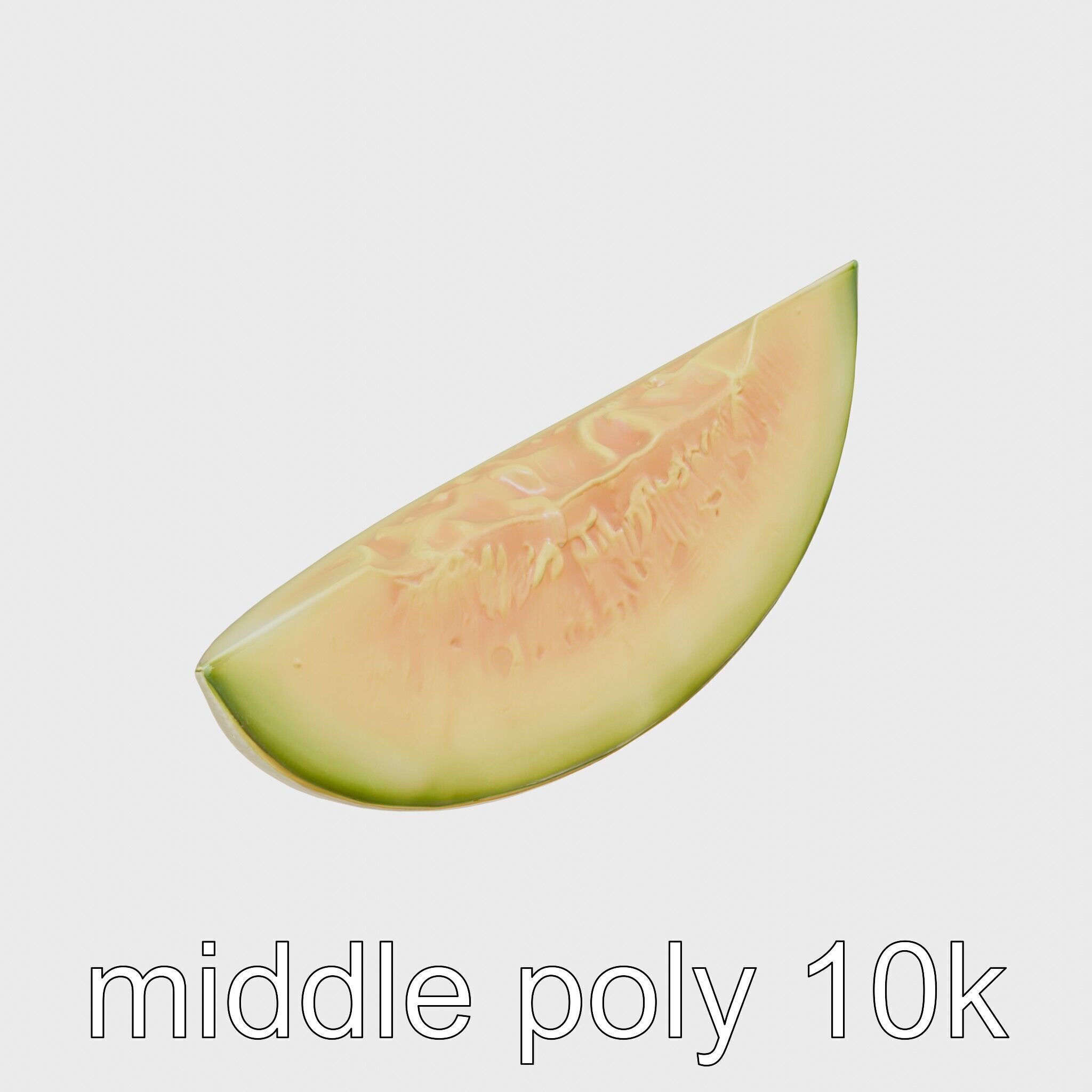 Sweet Melon Slice model pack Low-poly 3D model_12