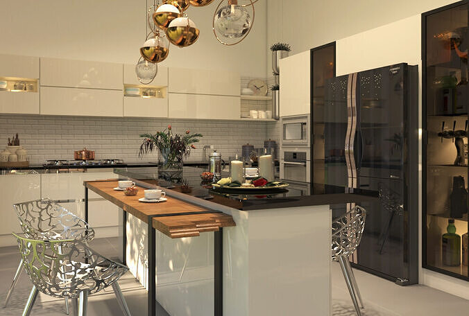 Modern kitchen 3D model