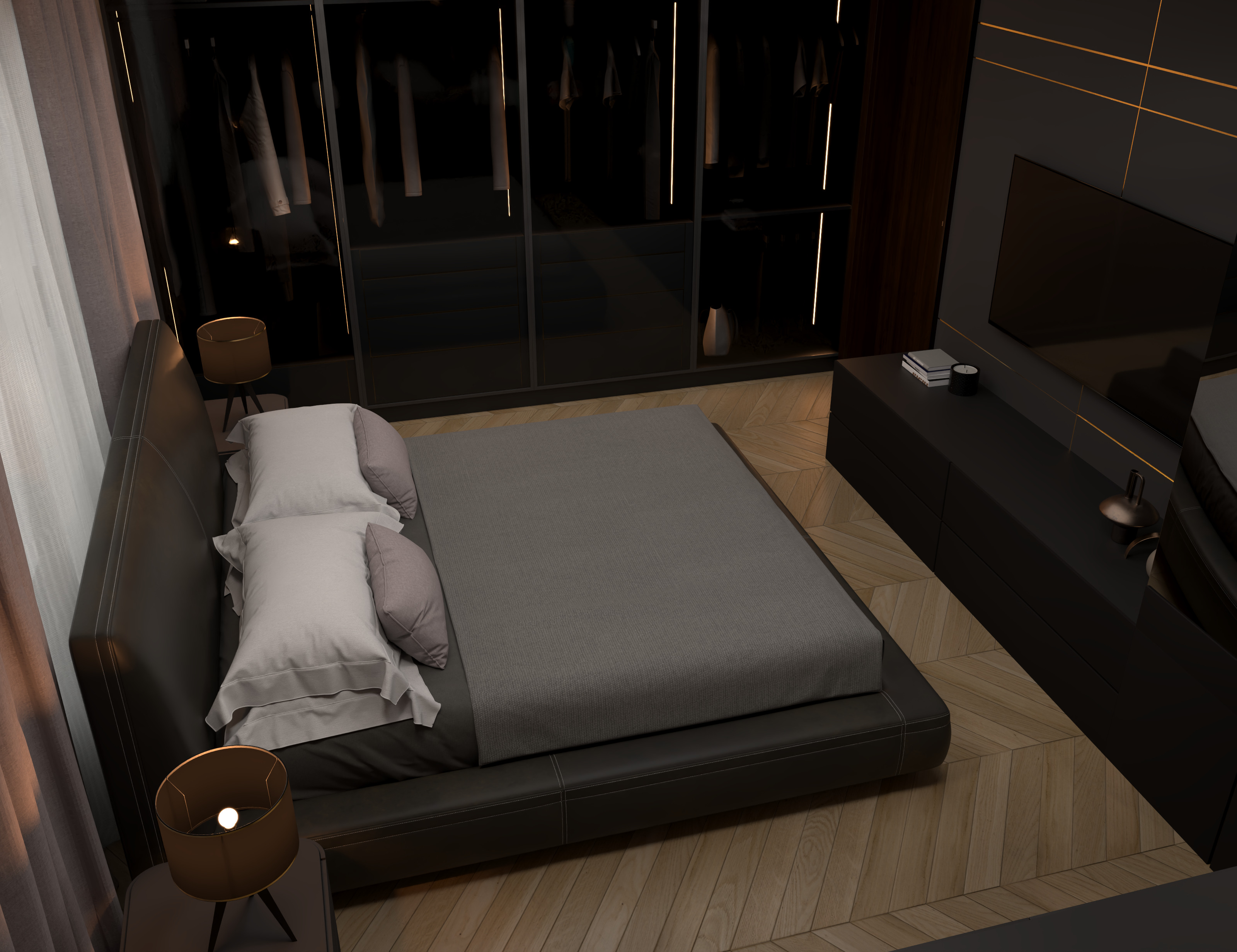 Master bedroom 3D model_4