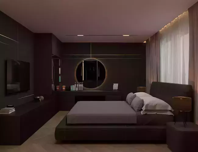 Master bedroom 3D model