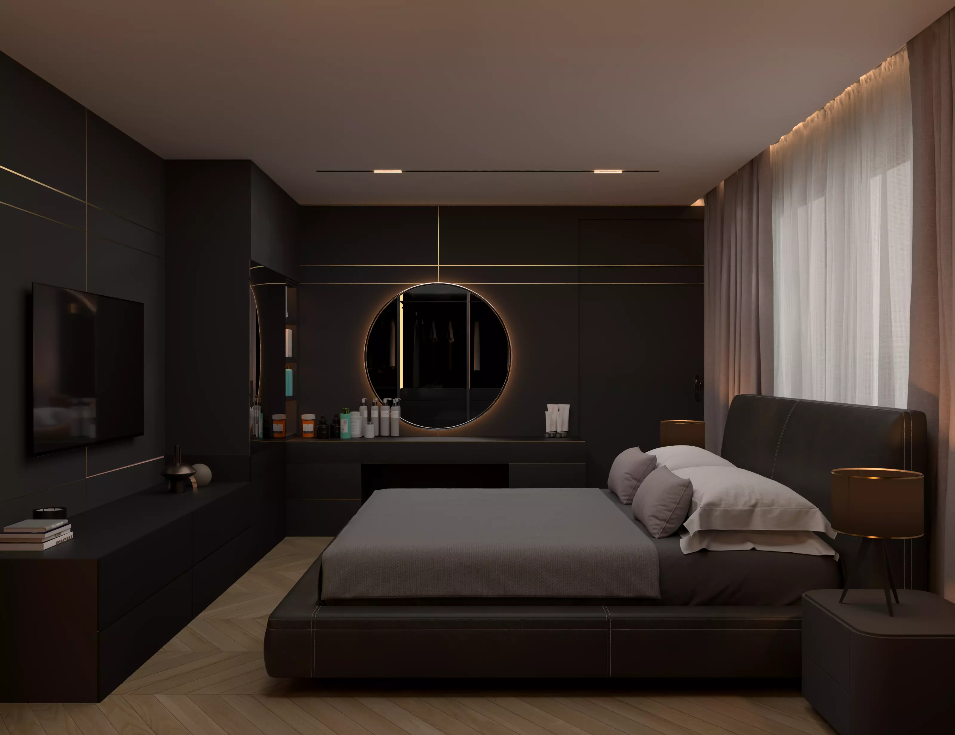 Master bedroom 3D model_0