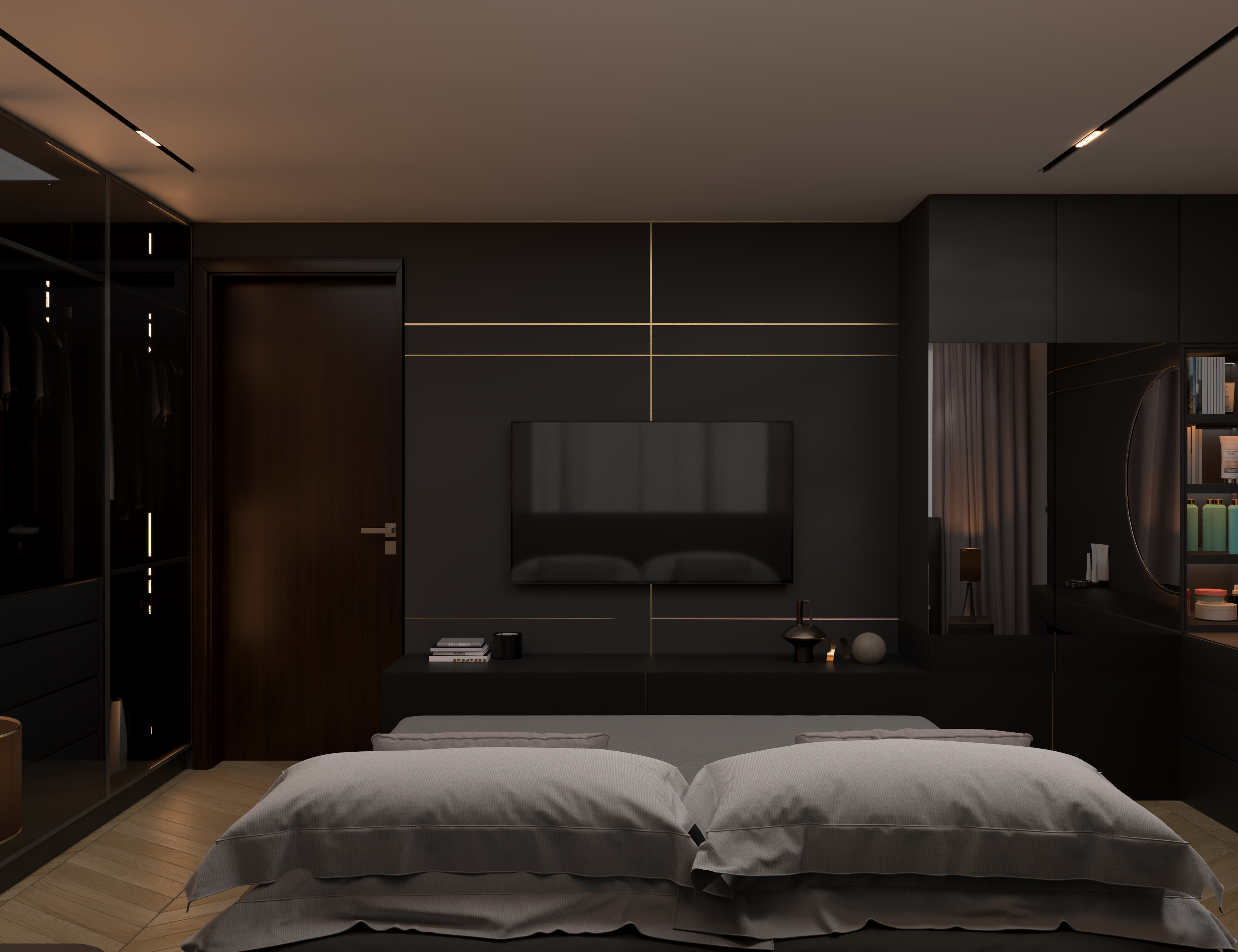 Master bedroom 3D model_3
